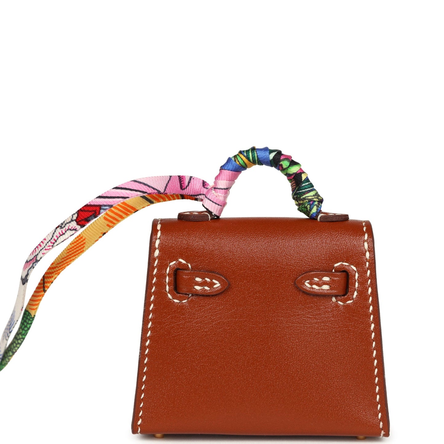 Hermes Fauve Tadelakt Mini Kelly Twilly Bag Charm