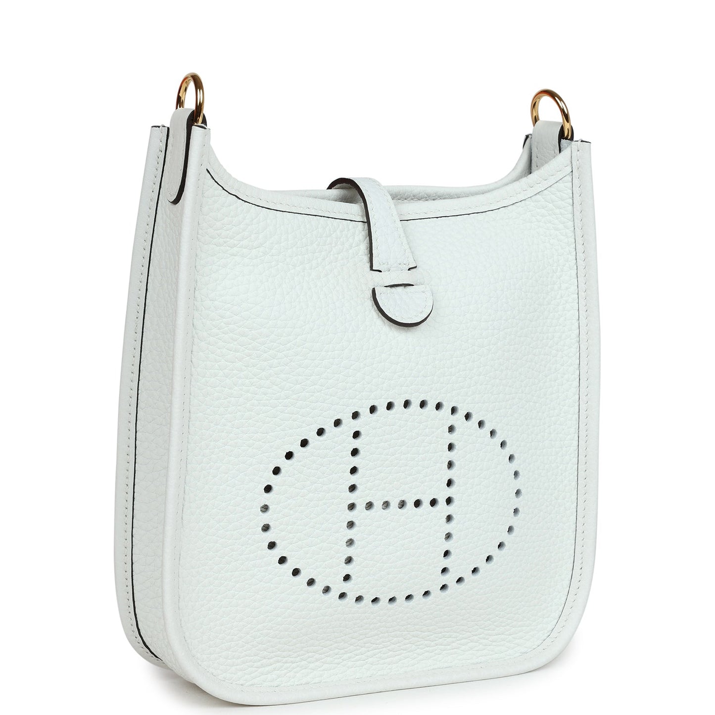 Hermes Evelyne TPM New White Clemence Gold Hardware