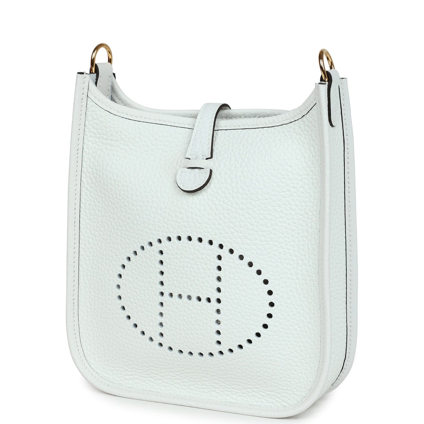 Hermes Evelyne TPM New White Clemence Gold Hardware