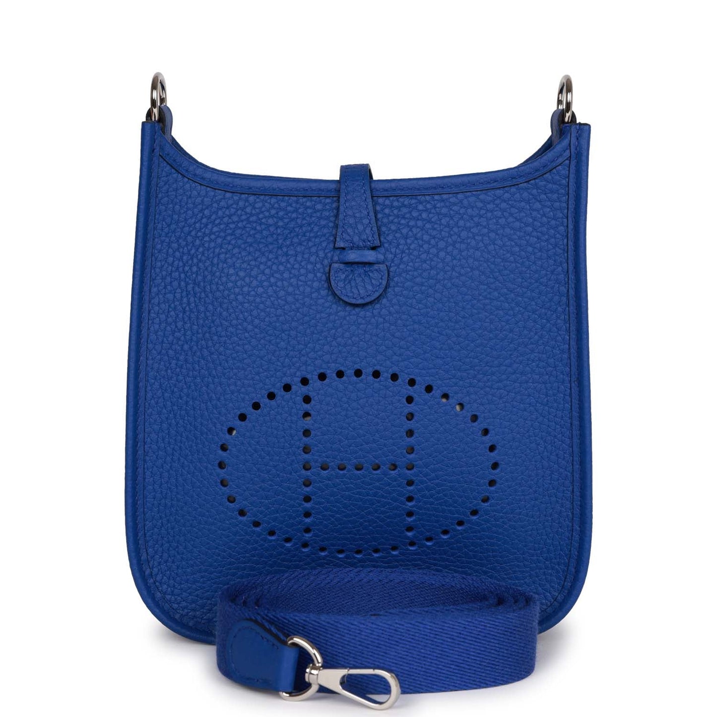 Hermes Evelyne TPM Bleu Royal Clemence Palladium Hardware