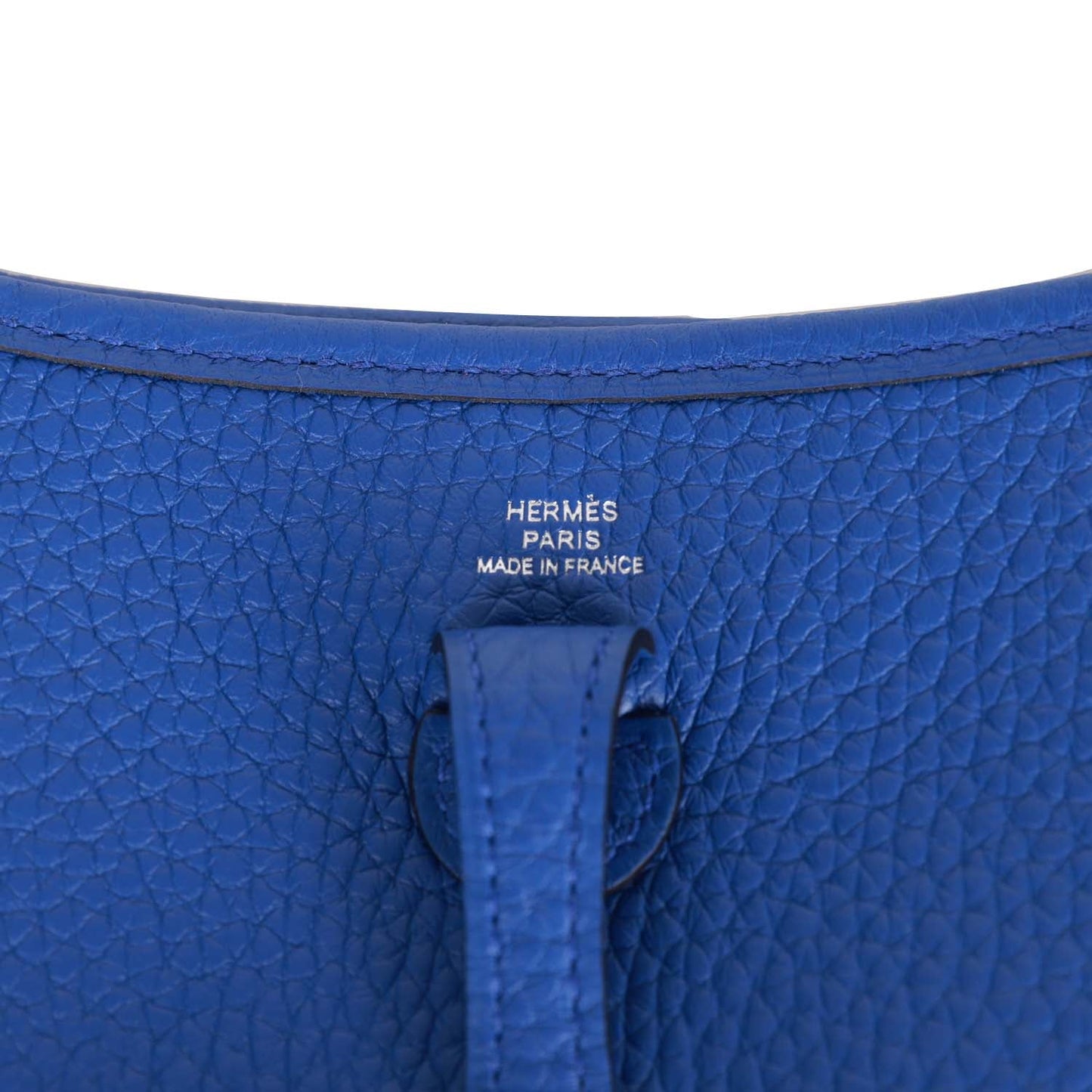 Hermes Evelyne TPM Bleu Royal Clemence Palladium Hardware