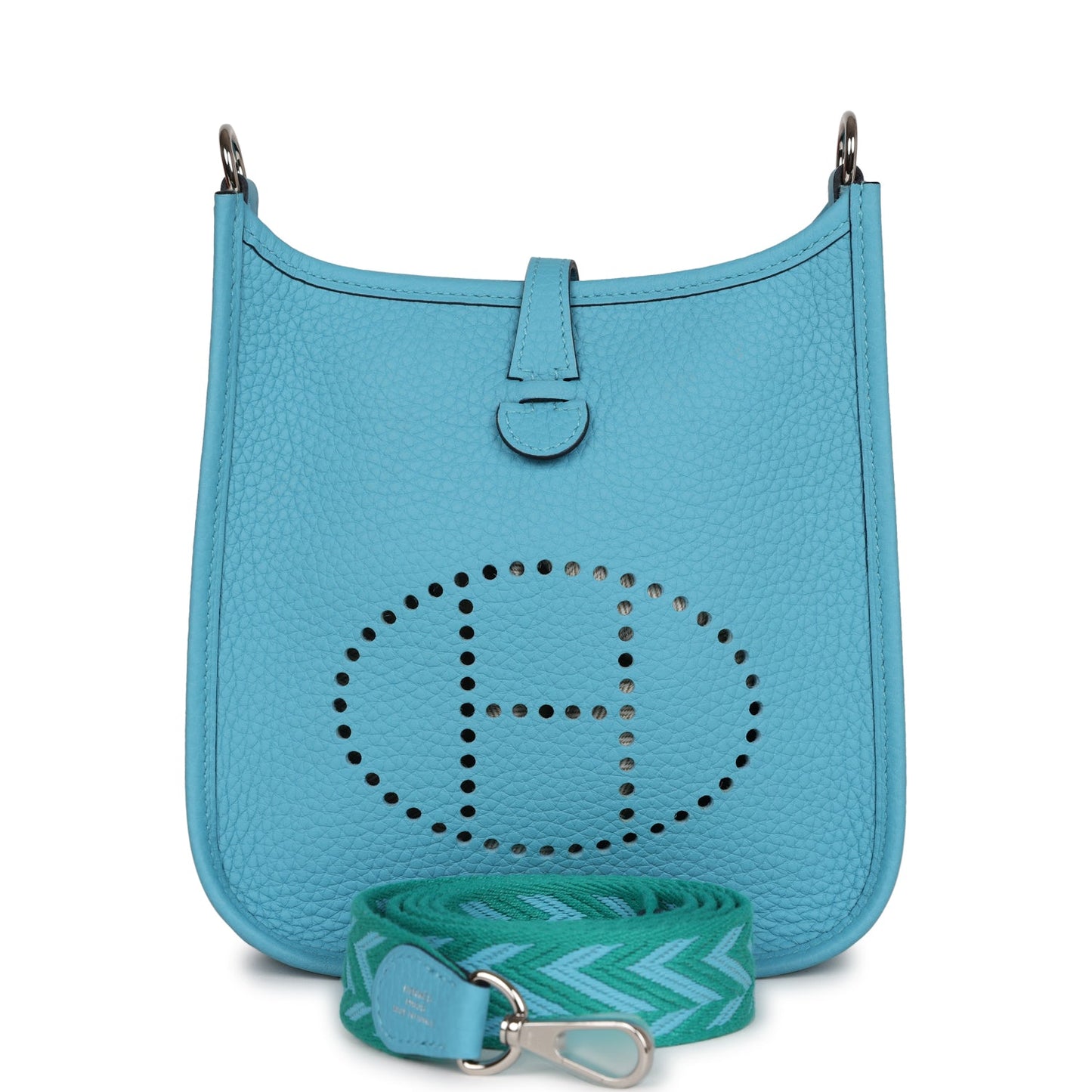 Hermes Evelyne TPM Bleu du Nord Clemence Palladium Hardware