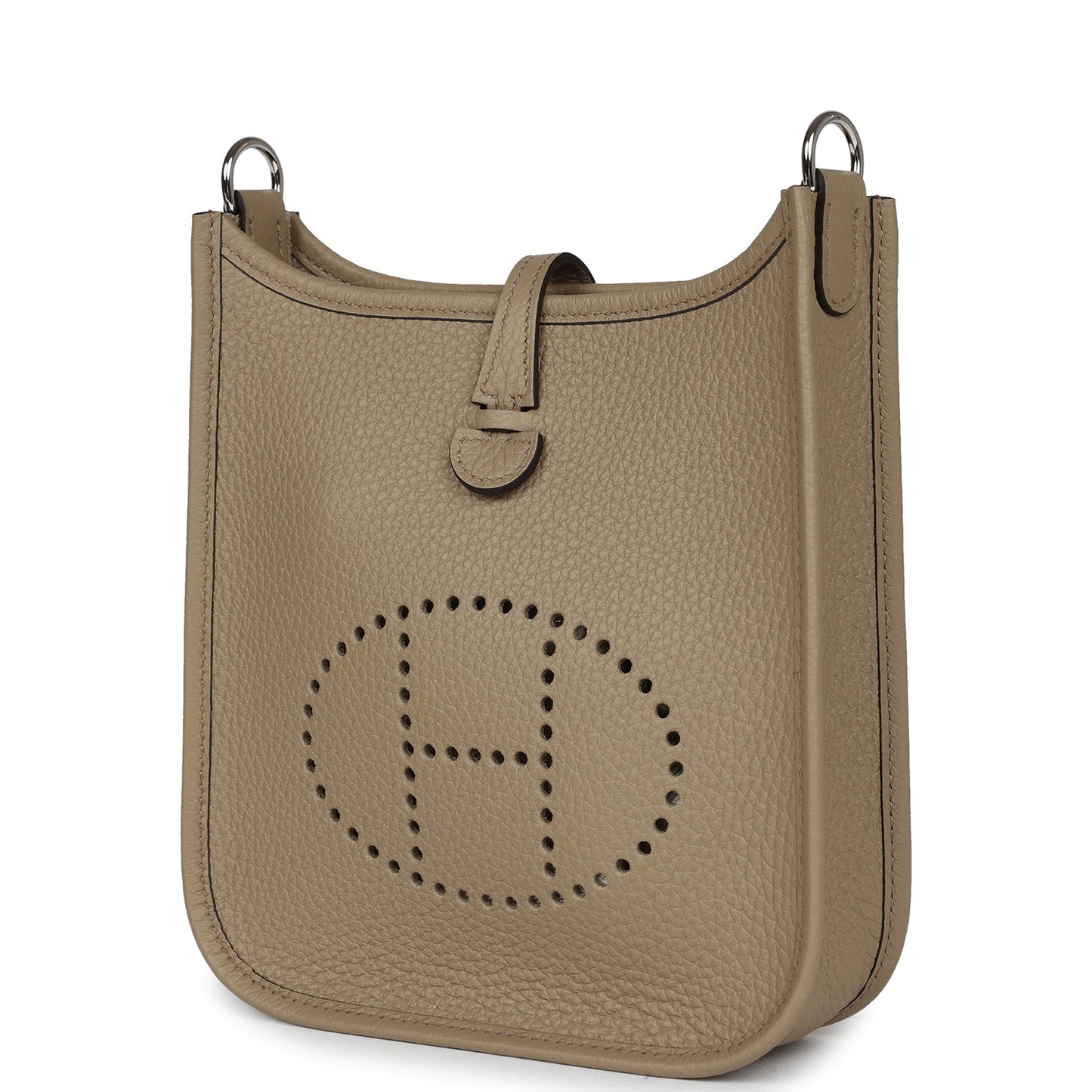 Hermes Evelyne TPM Beige Marfa Clemence Palladium Hardware