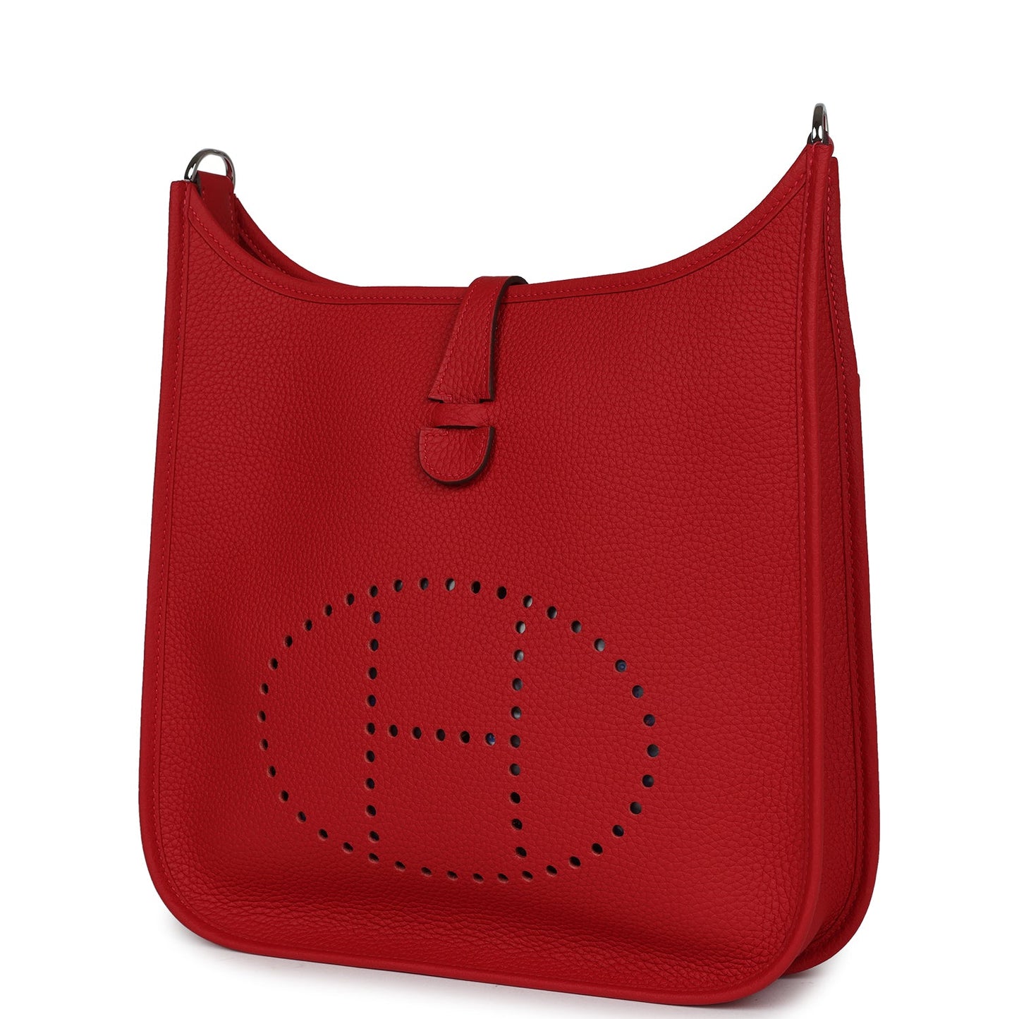 Hermes Evelyne III PM Vermillion Clemence Palladium Hardware