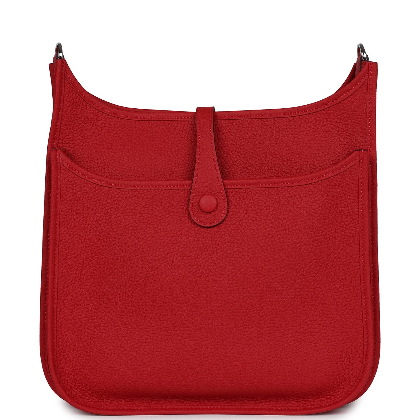 Hermes Evelyne III PM Vermillion Clemence Palladium Hardware