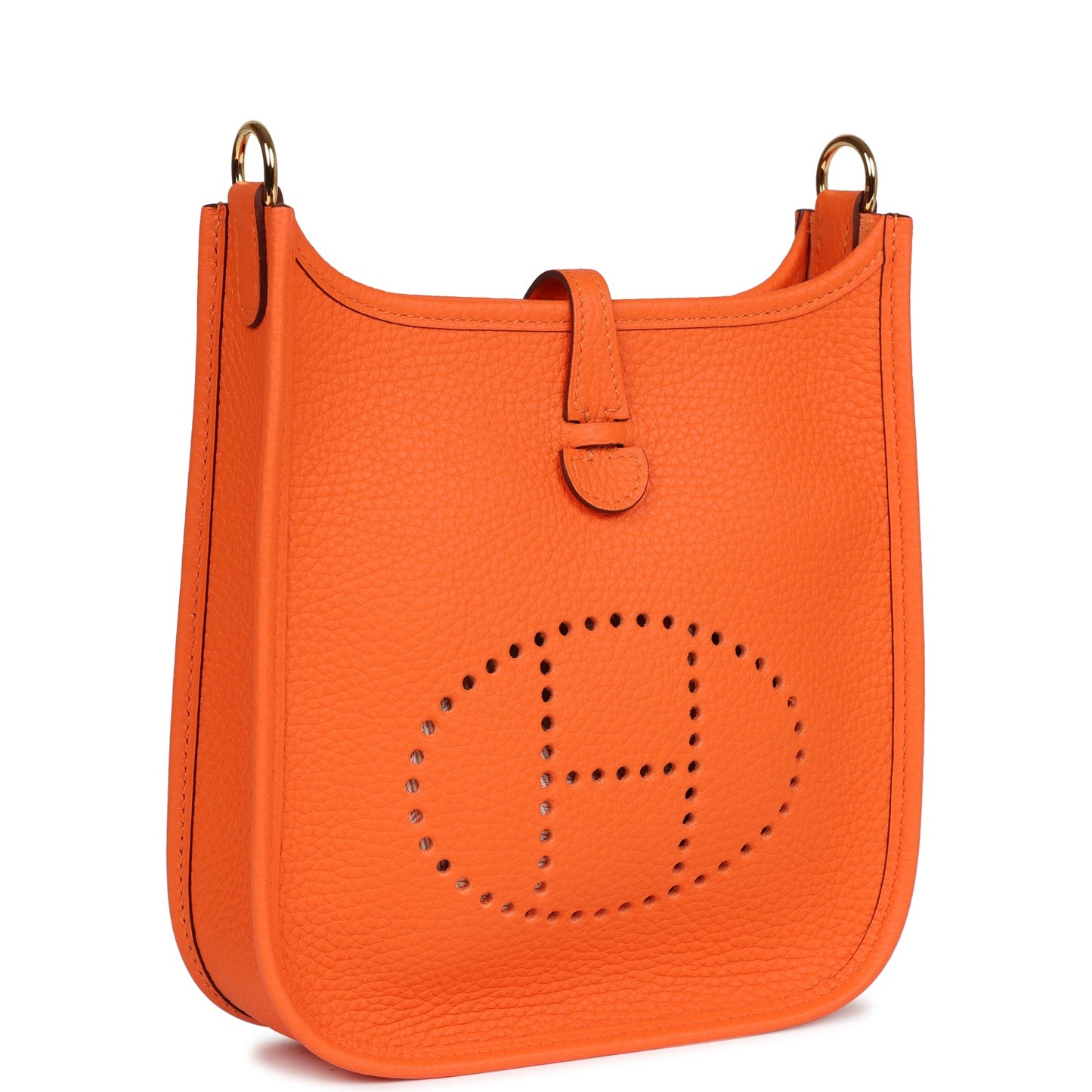 Hermes Evelyne TPM Orange Minium Clemence Gold Hardware