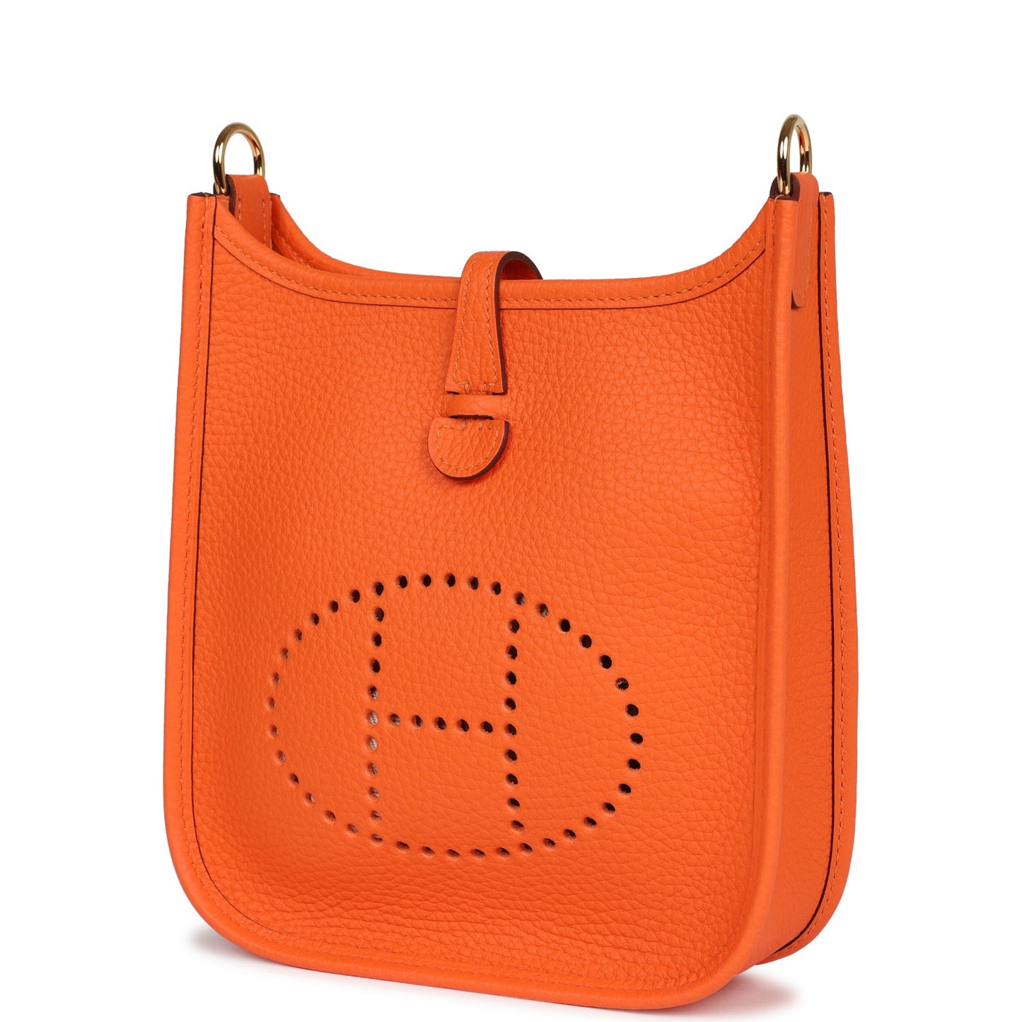 Hermes Evelyne TPM Orange Minium Clemence Gold Hardware