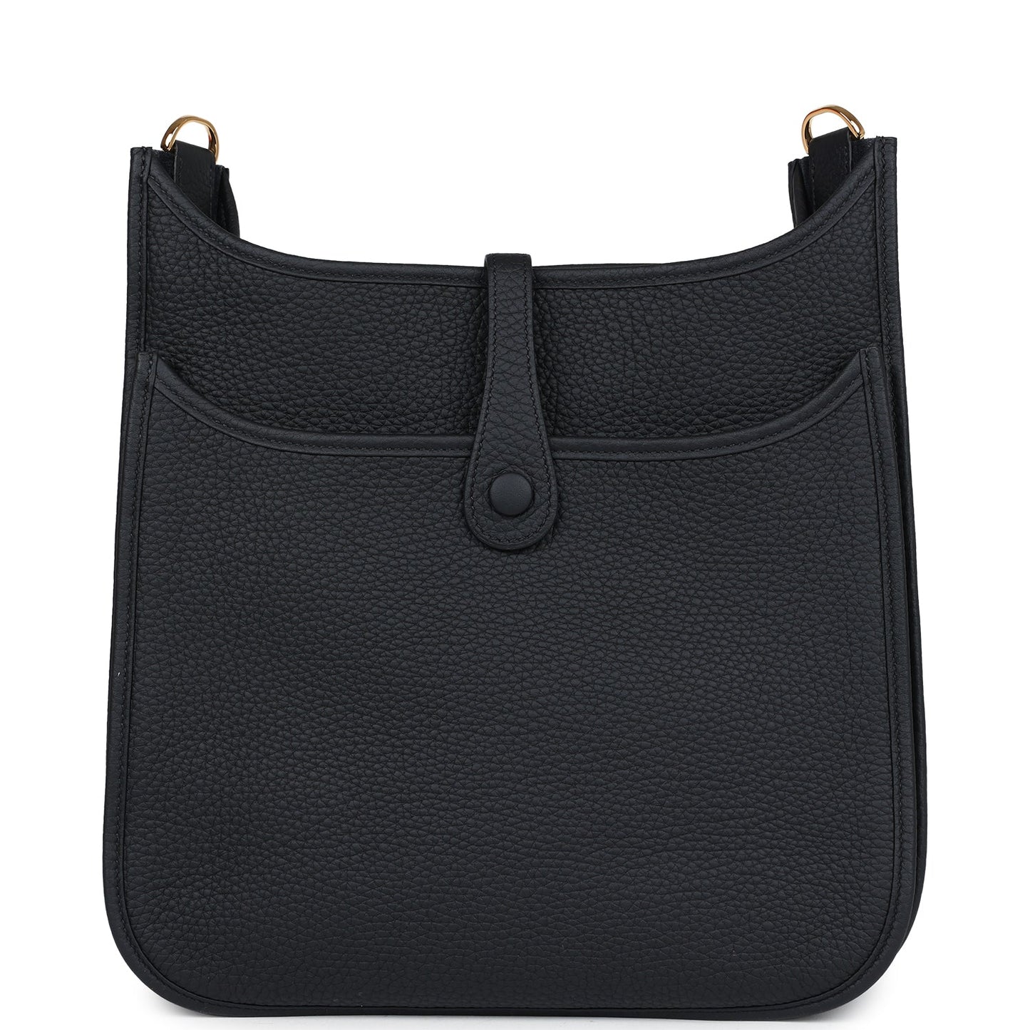 Hermes Evelyne III PM Black Clemence Gold Hardware