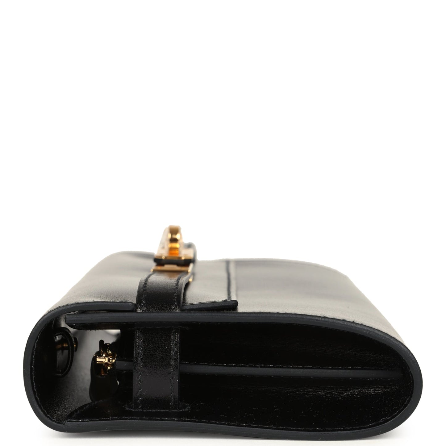 Hermes Kelly Wallet To Go Rock Black Box Gold Hardware