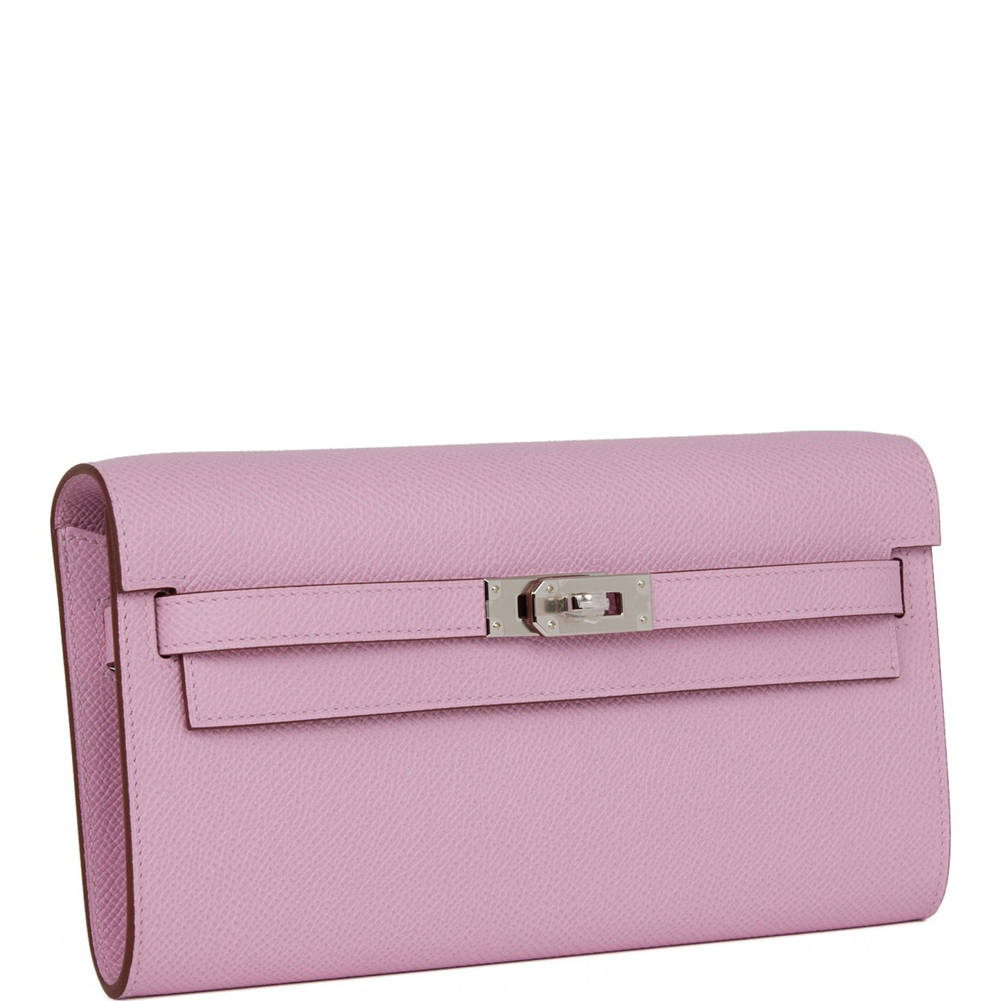 Hermes Kelly Wallet To Go Mauve Sylvestre Epsom Palladium Hardware - Bob Flawless Skincare 