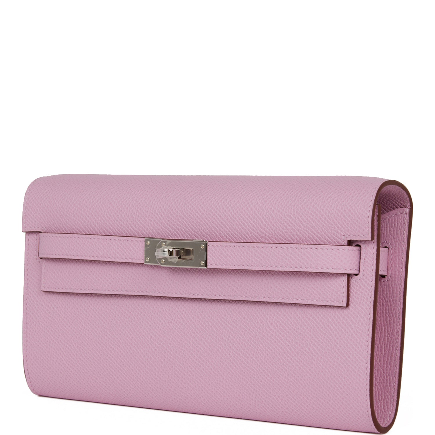 Hermes Kelly Wallet To Go Mauve Sylvestre Epsom Palladium Hardware - Bob Flawless Skincare 