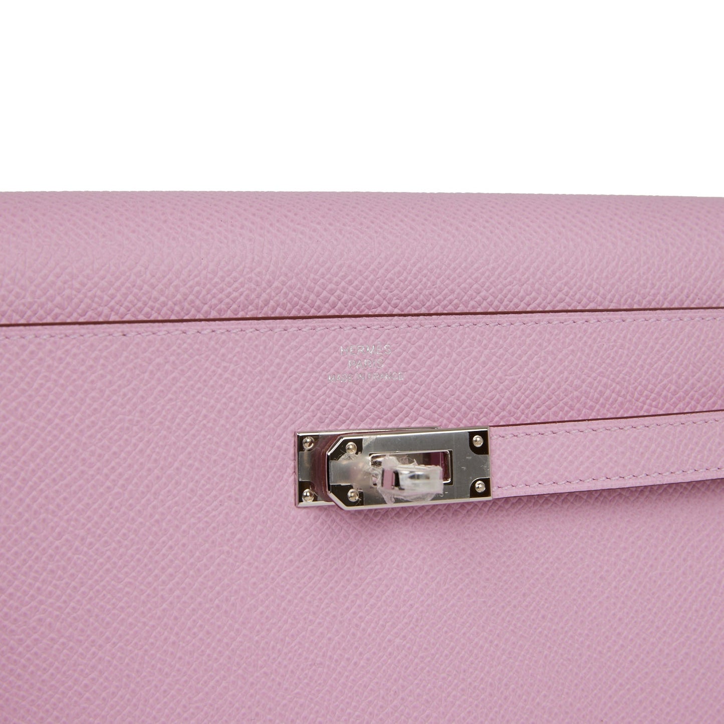 Hermes Kelly Wallet To Go Mauve Sylvestre Epsom Palladium Hardware - Bob Flawless Skincare 