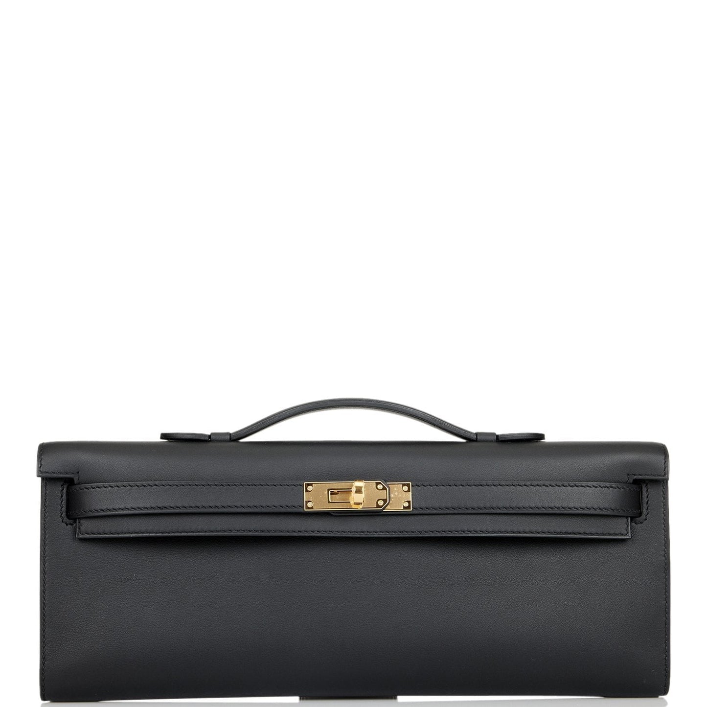 Hermes Kelly Cut Black Swift Gold Hardware - Sourced - Bob Flawless Skincare 