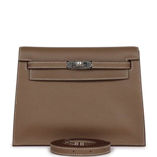 Hermes Kelly Danse Etoupe Swift Palladium Hardware