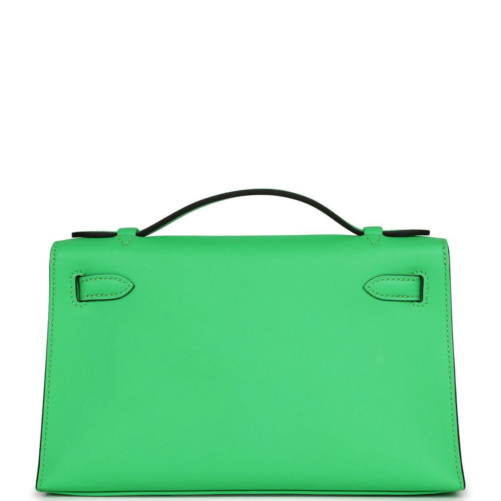 Hermes Kelly Pochette Vert Comics Swift Gold Hardware - Remaining Balance - Bob Flawless Skincare 