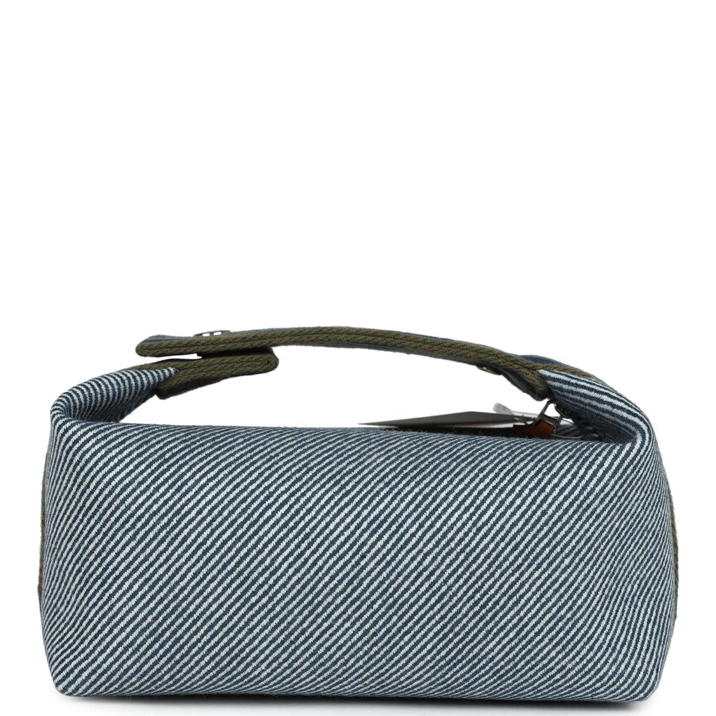 Hermes Bride-A-Brac PM Bleu Abysse Natte Canvas Palladium Hardware