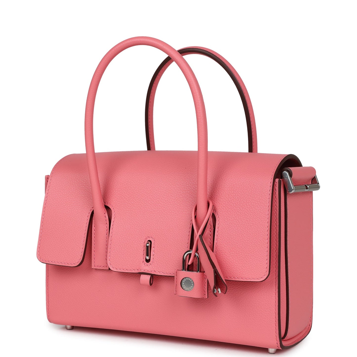 Hermes New Drag 22 Rose D'Ete Evercolor Palladium Hardware