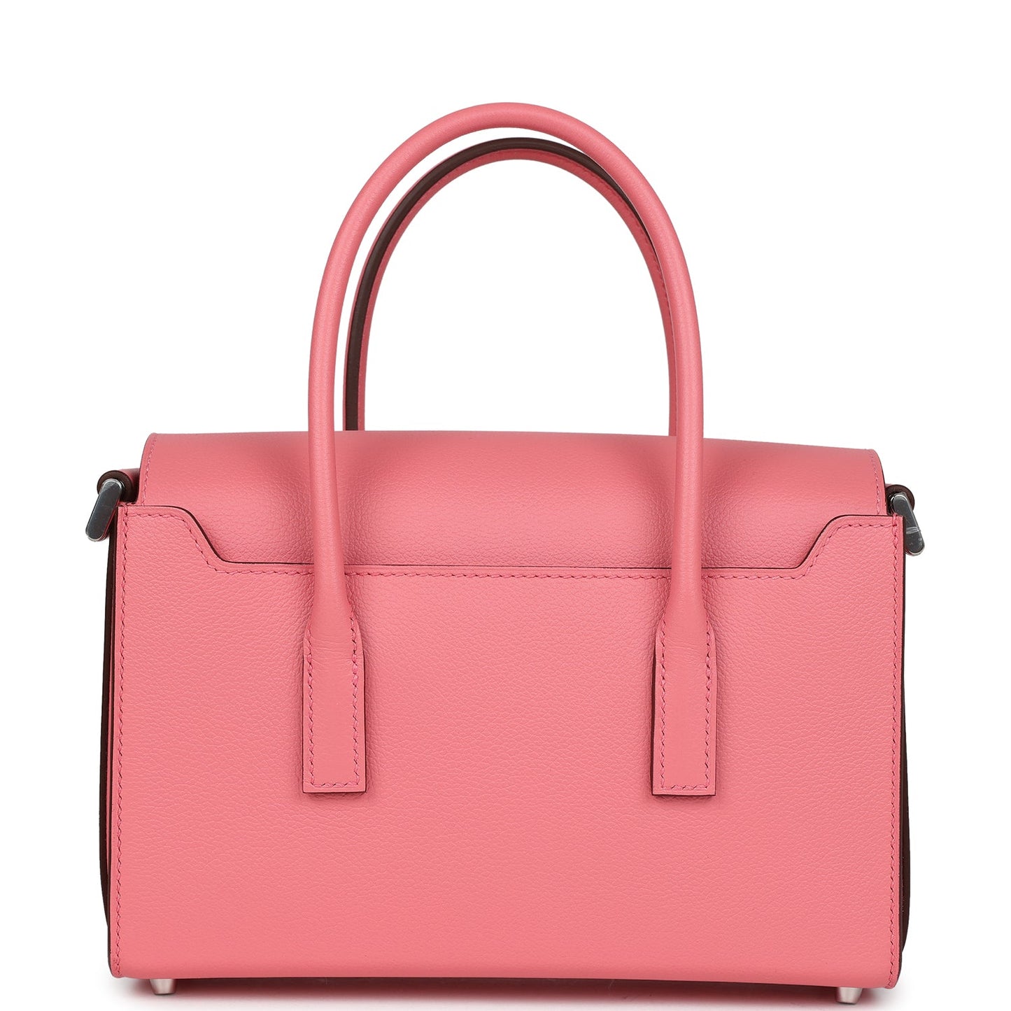 Hermes New Drag 22 Rose D'Ete Evercolor Palladium Hardware