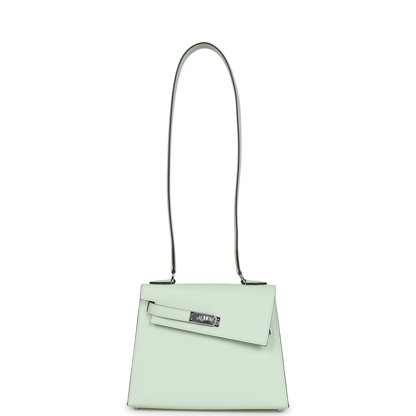 Hermes Kelly Sellier en Desordre 20 Vert Fizz Epsom Palladium Hardware