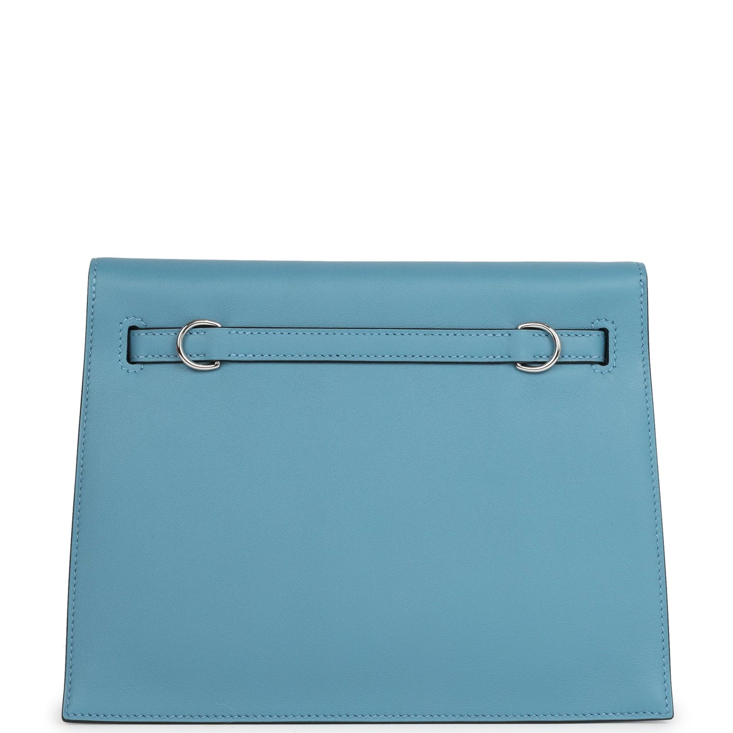 Hermes Kelly Danse Anate Blue Jean Swift Palladium Hardware