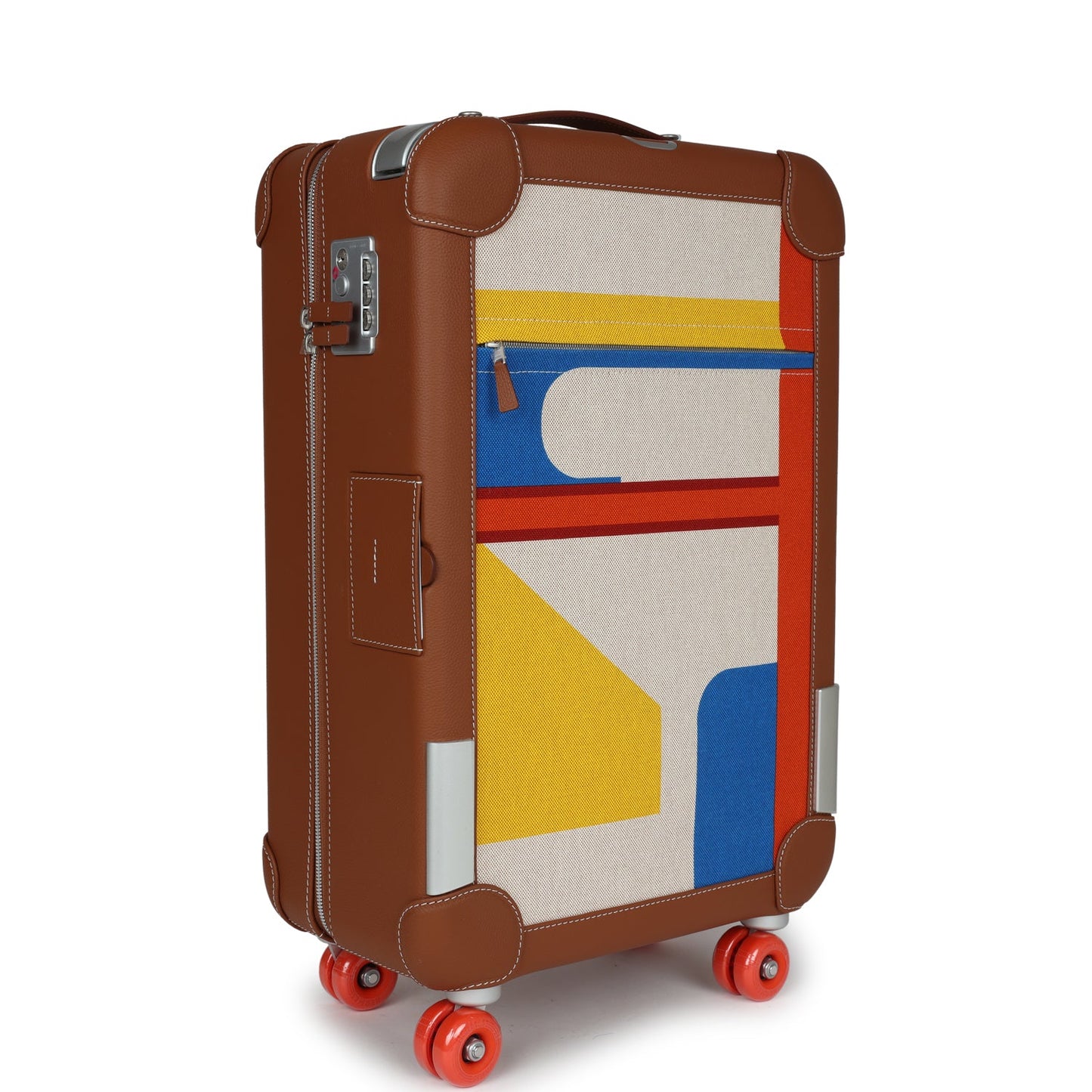 Hermes R.M.S. Cabine 55 Rolling Suitcase Multicolor Canvas