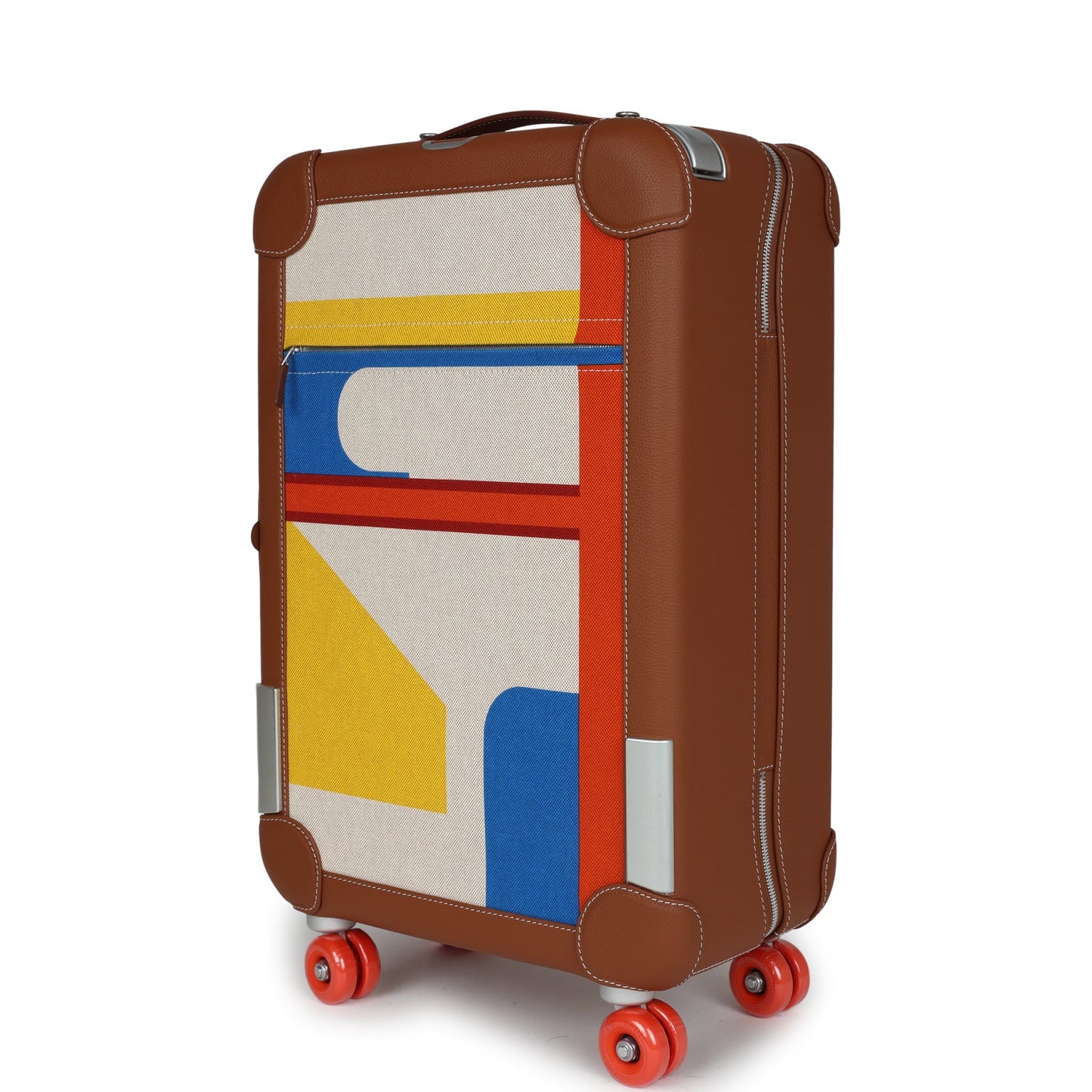 Hermes R.M.S. Cabine 55 Rolling Suitcase Multicolor Canvas