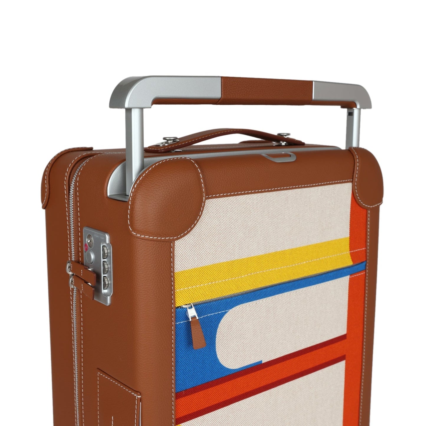 Hermes R.M.S. Cabine 55 Rolling Suitcase Multicolor Canvas