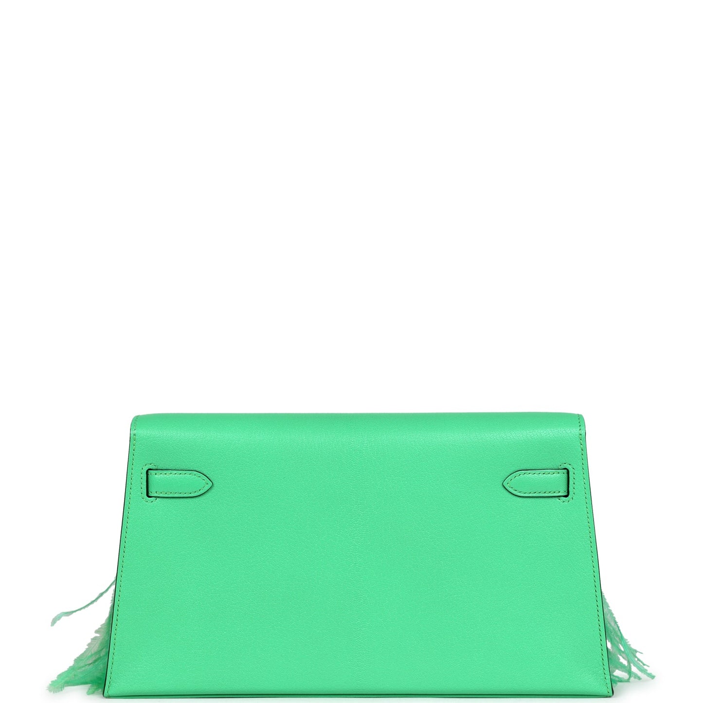 Hermes Kelly Elan Foile Vert Comics Chevre and Ostrich Feather Palladium Hardware