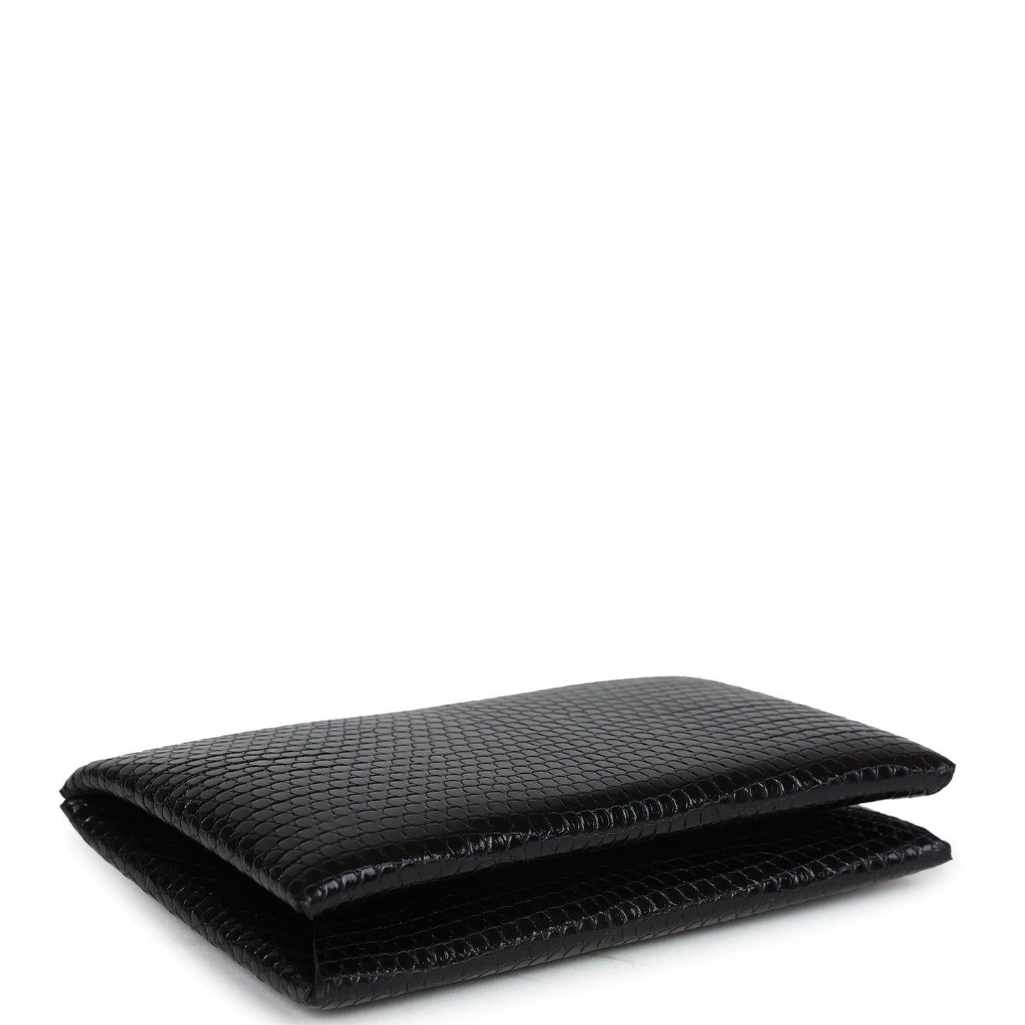 Hermes Calvi Cardholder Black Shiny Varanus Niloticus Lizard Palladium Hardware