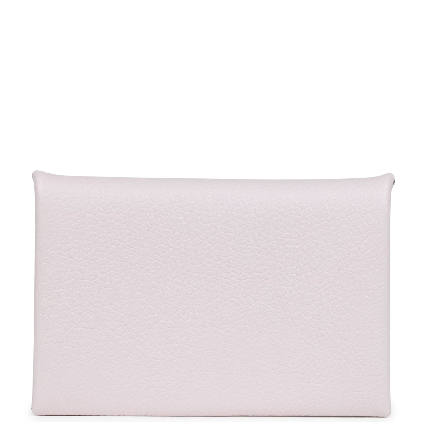 Hermes Calvi Card Holder Mauve Pale Evercolor Palladium Hardware