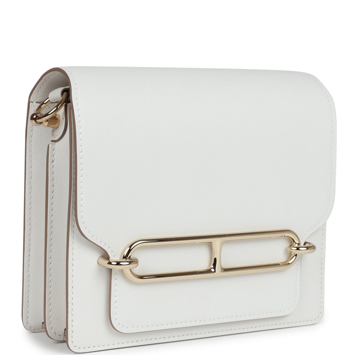 Hermes Mini Sac Roulis Gris Pale Swift Permabrass Hardware