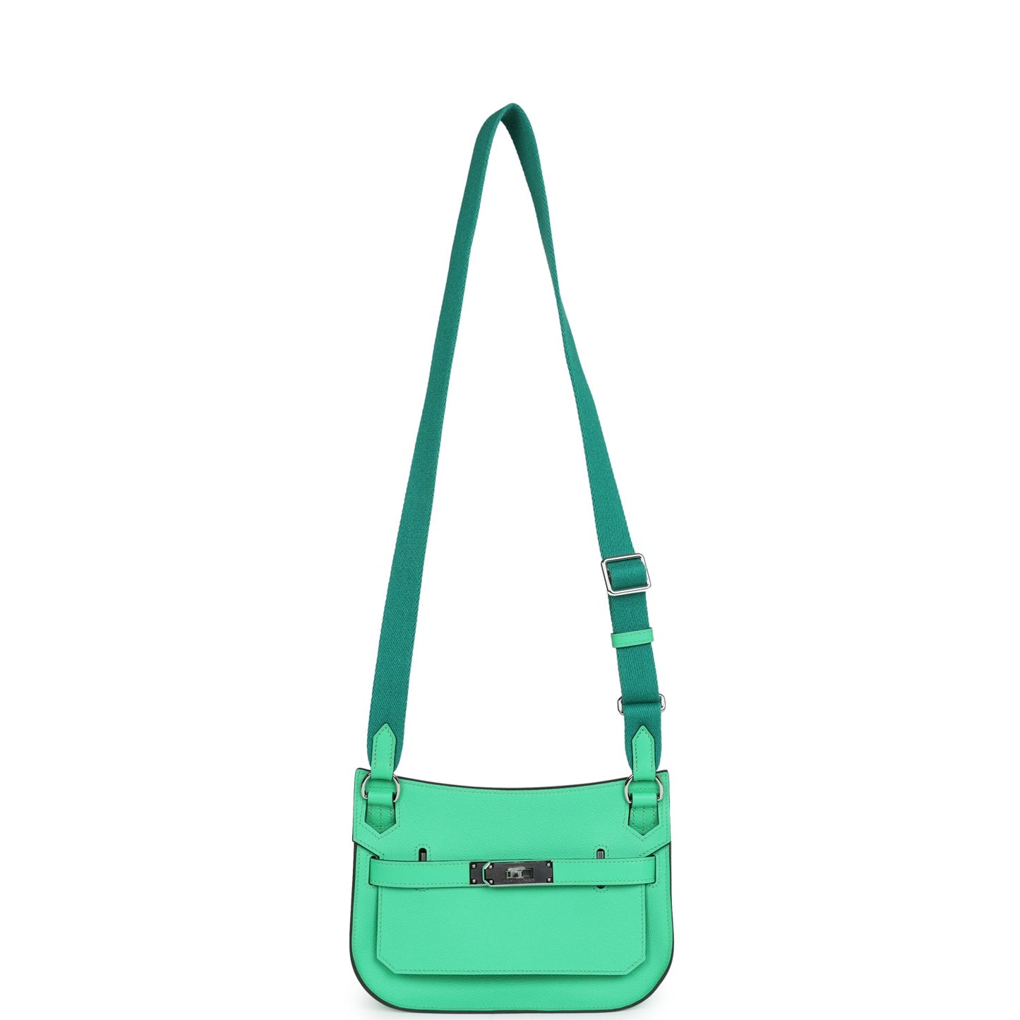 Hermes Mini Jypsiere Vert Comic Evercolor Palladium Hardware