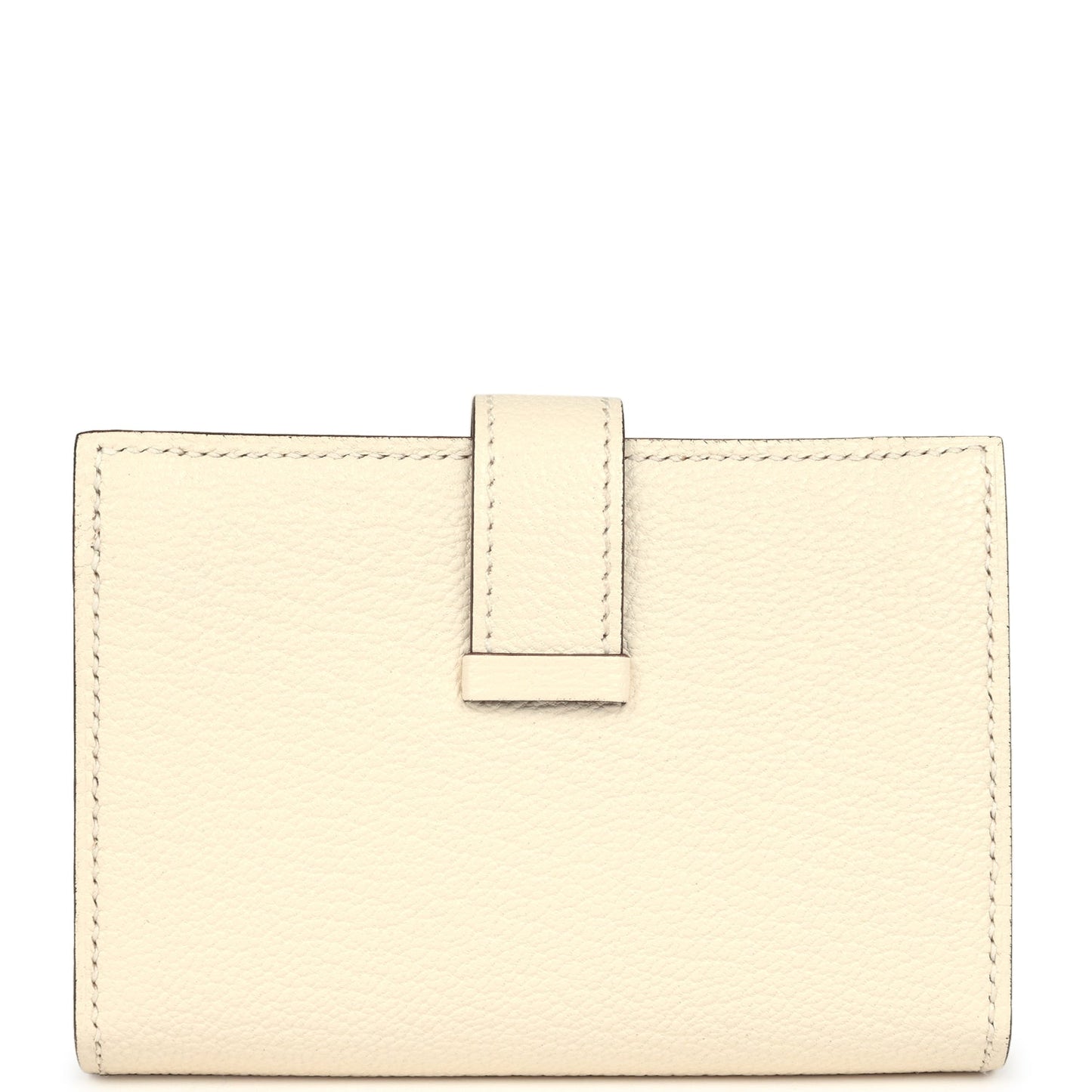 Hermes Bearn Mini Wallet Nata Chevre Gold Hardware