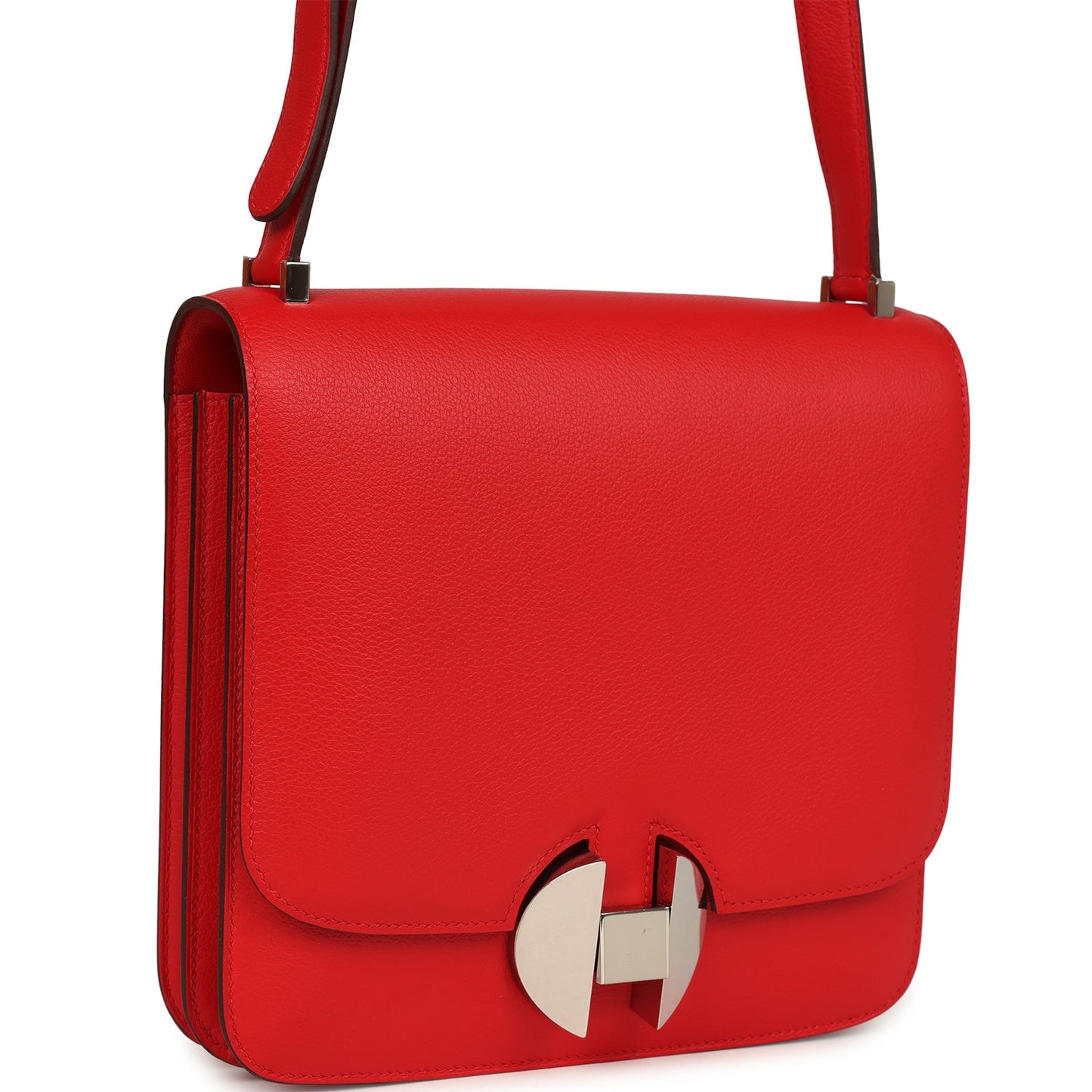 Hermes 2002-20 Rouge De Coeur Evercolor Palladium Hardware