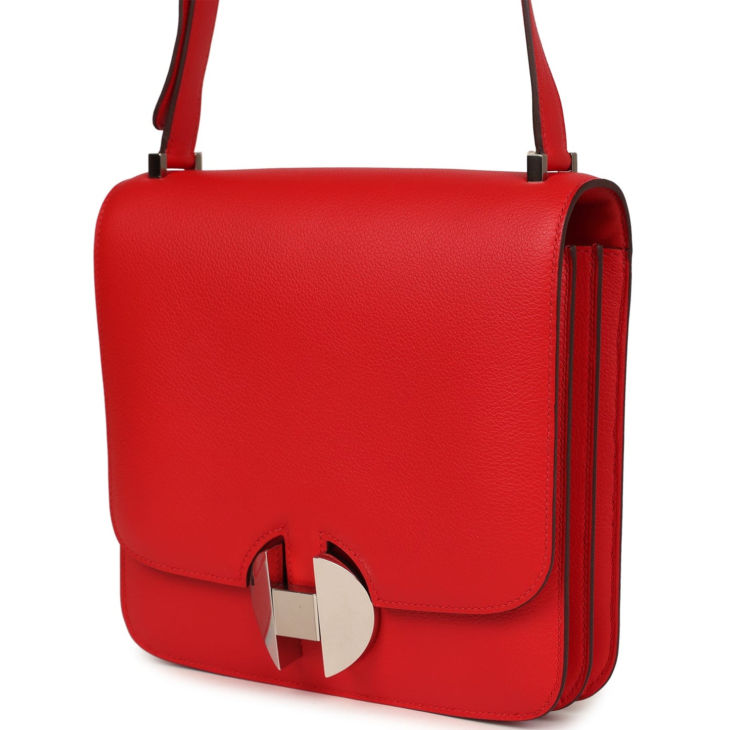 Hermes 2002-20 Rouge De Coeur Evercolor Palladium Hardware