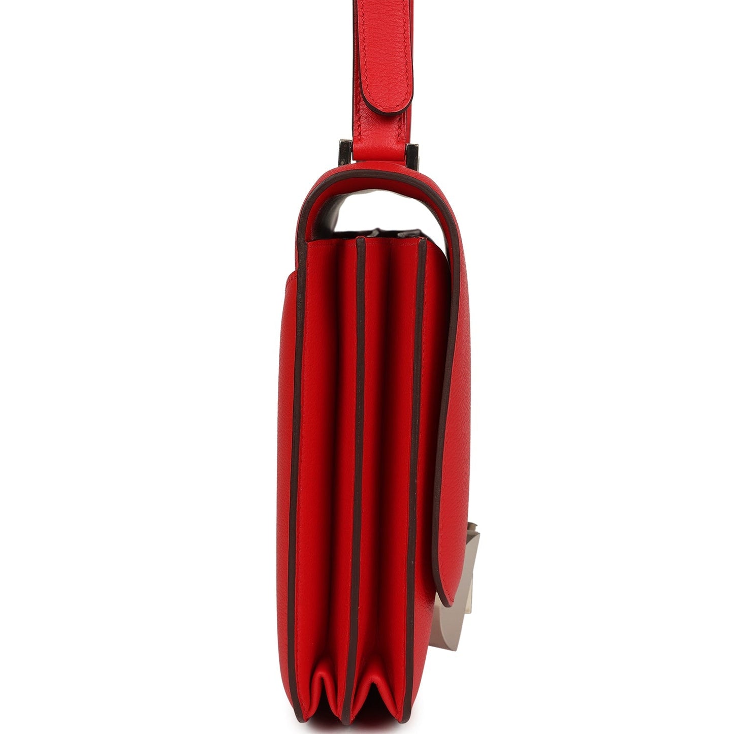 Hermes 2002-20 Rouge De Coeur Evercolor Palladium Hardware