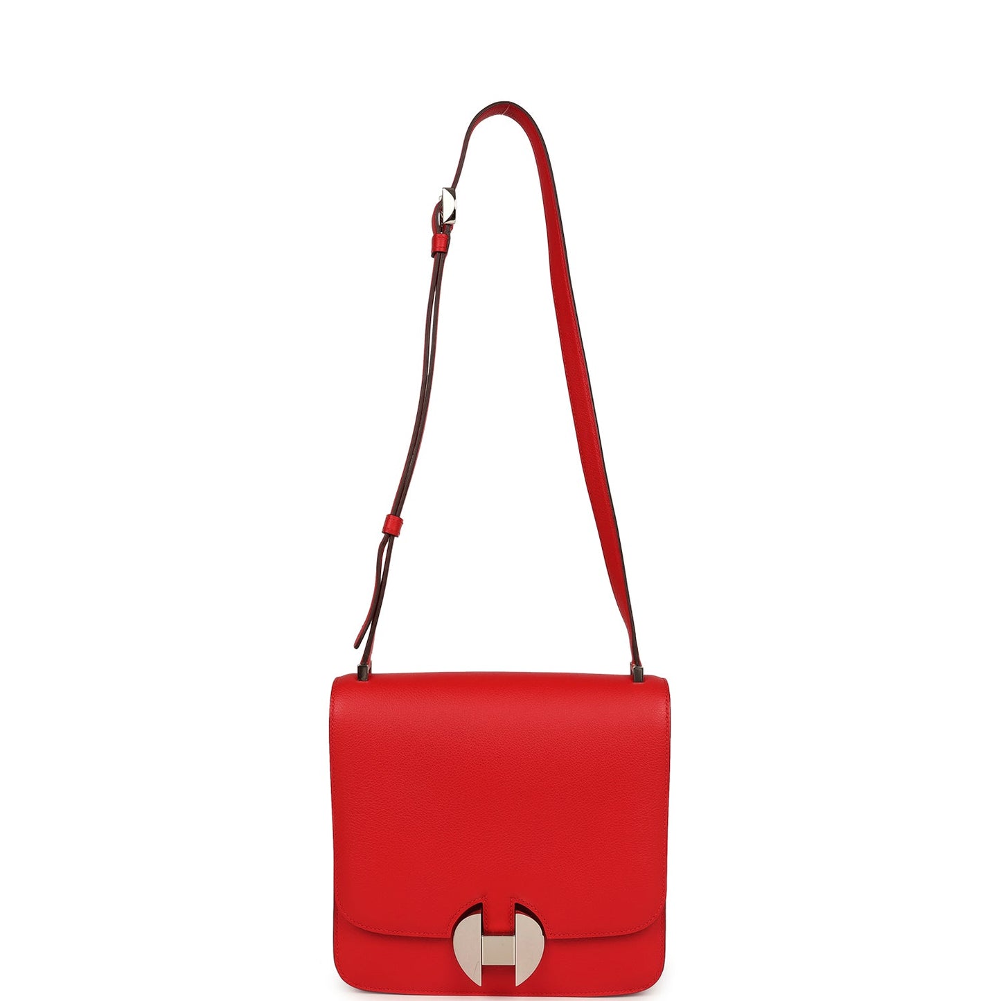 Hermes 2002-20 Rouge De Coeur Evercolor Palladium Hardware