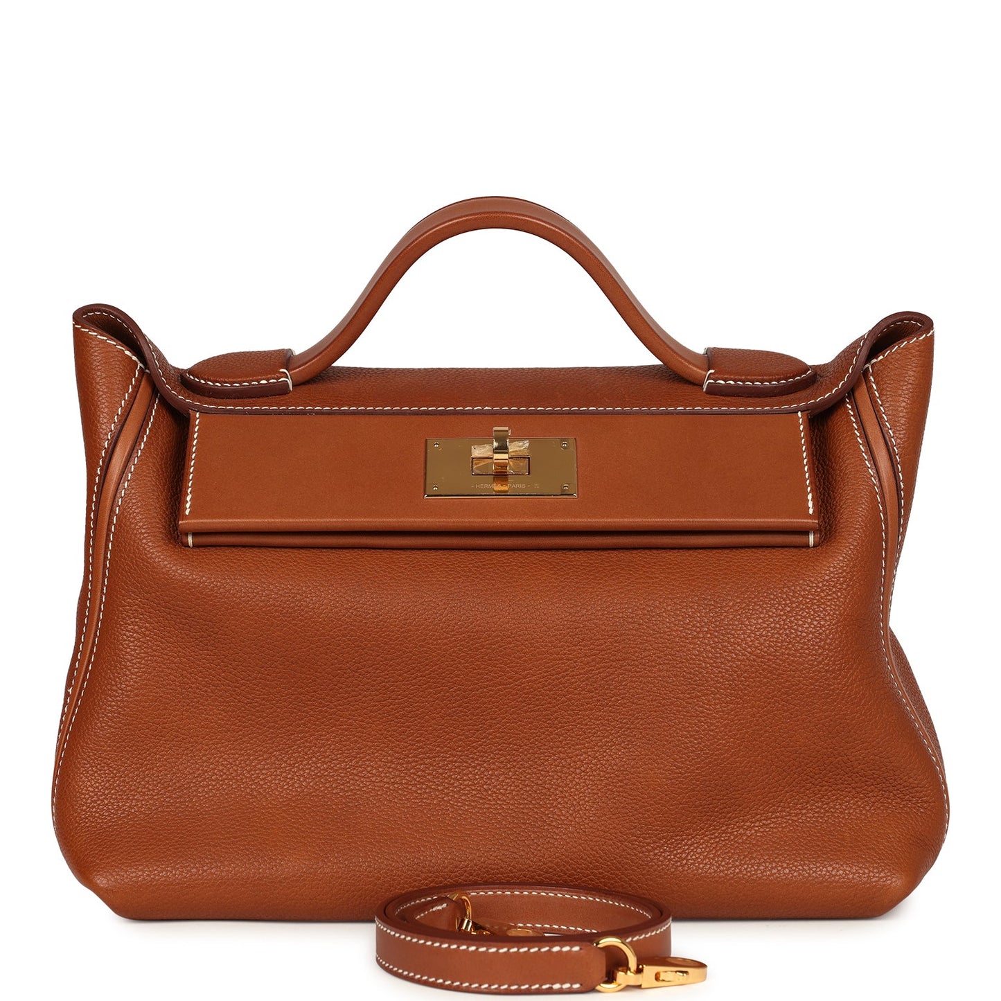 Hermes 24/24 29 Fauve Barenia Faubourg Gold Hardware