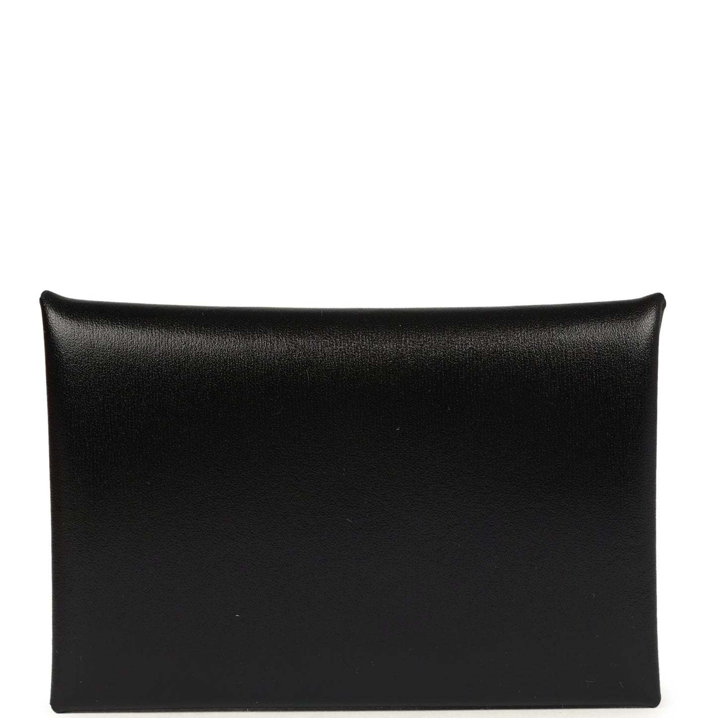 Hermes Calvi Card Holder Black Box Palladium Hardware