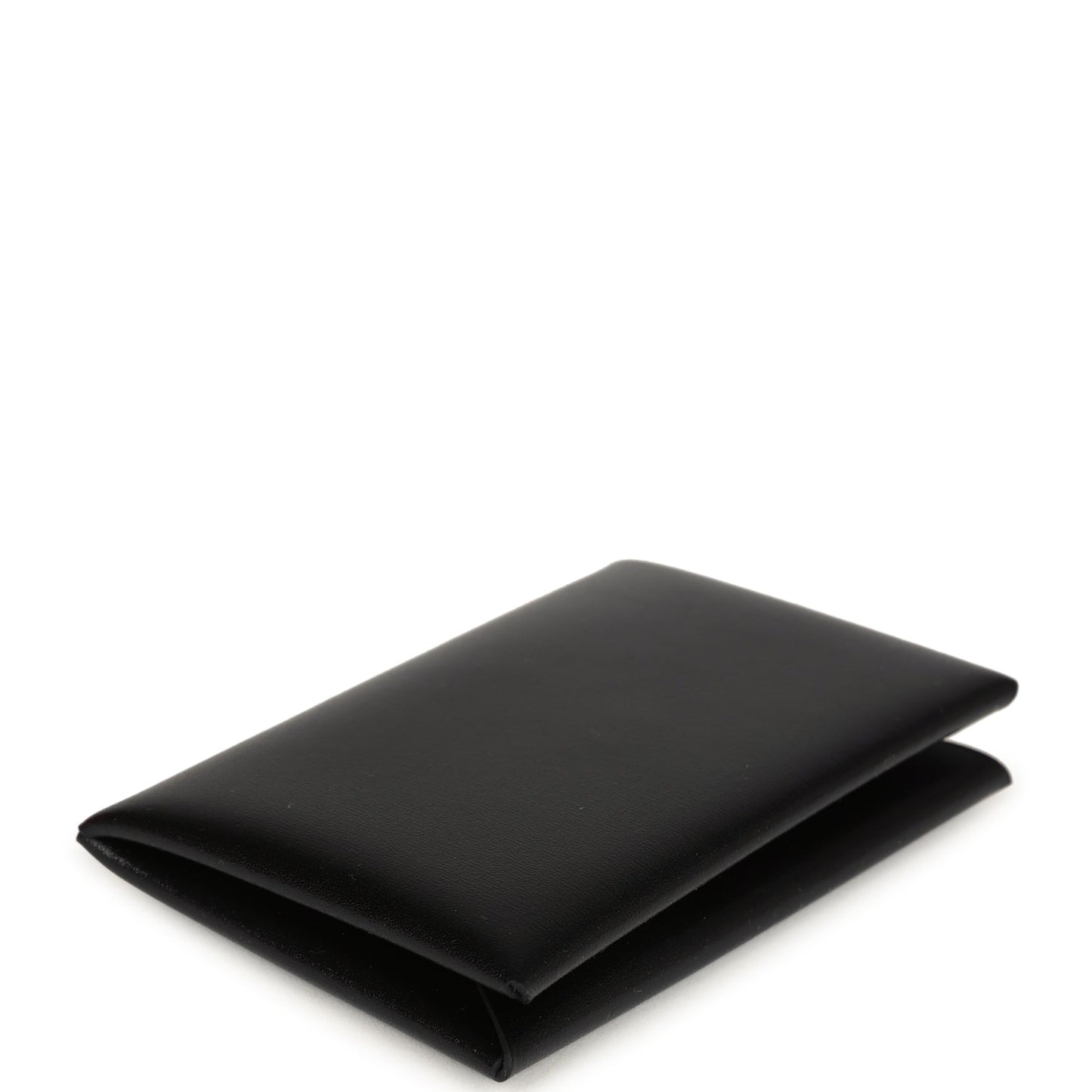 Hermes Calvi Card Holder Black Box Palladium Hardware