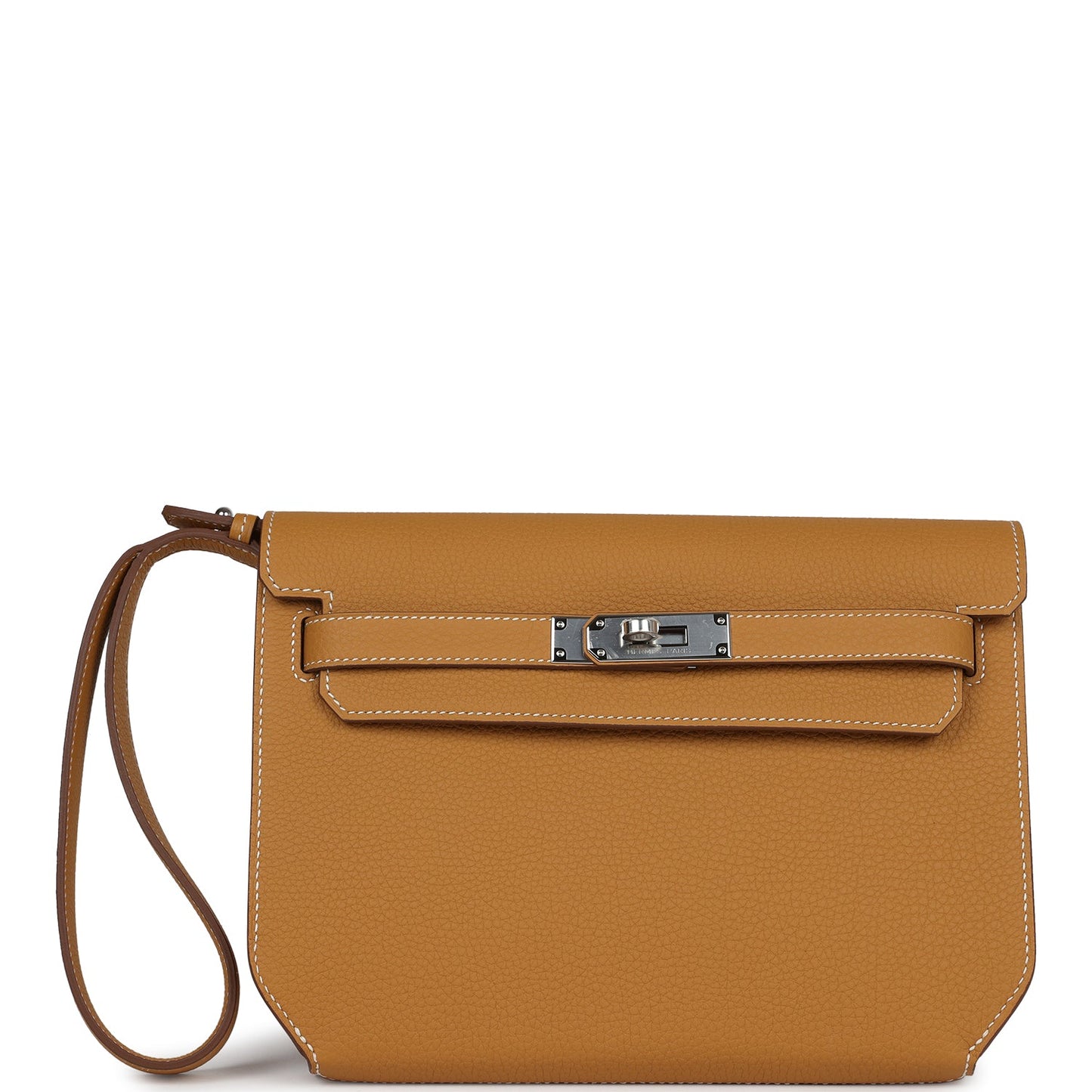 Hermes Kelly Depeches 25 Naturel Sable Togo Palladium Hardware