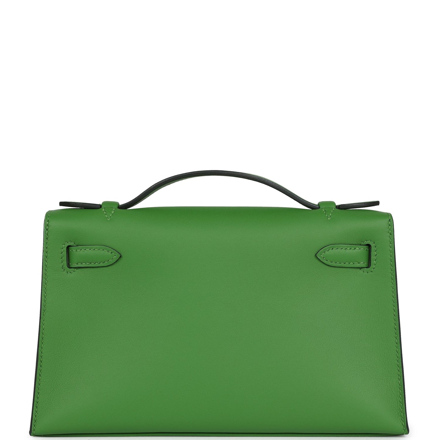 Hermes Kelly Pochette Vert Yucca Swift Gold Hardware