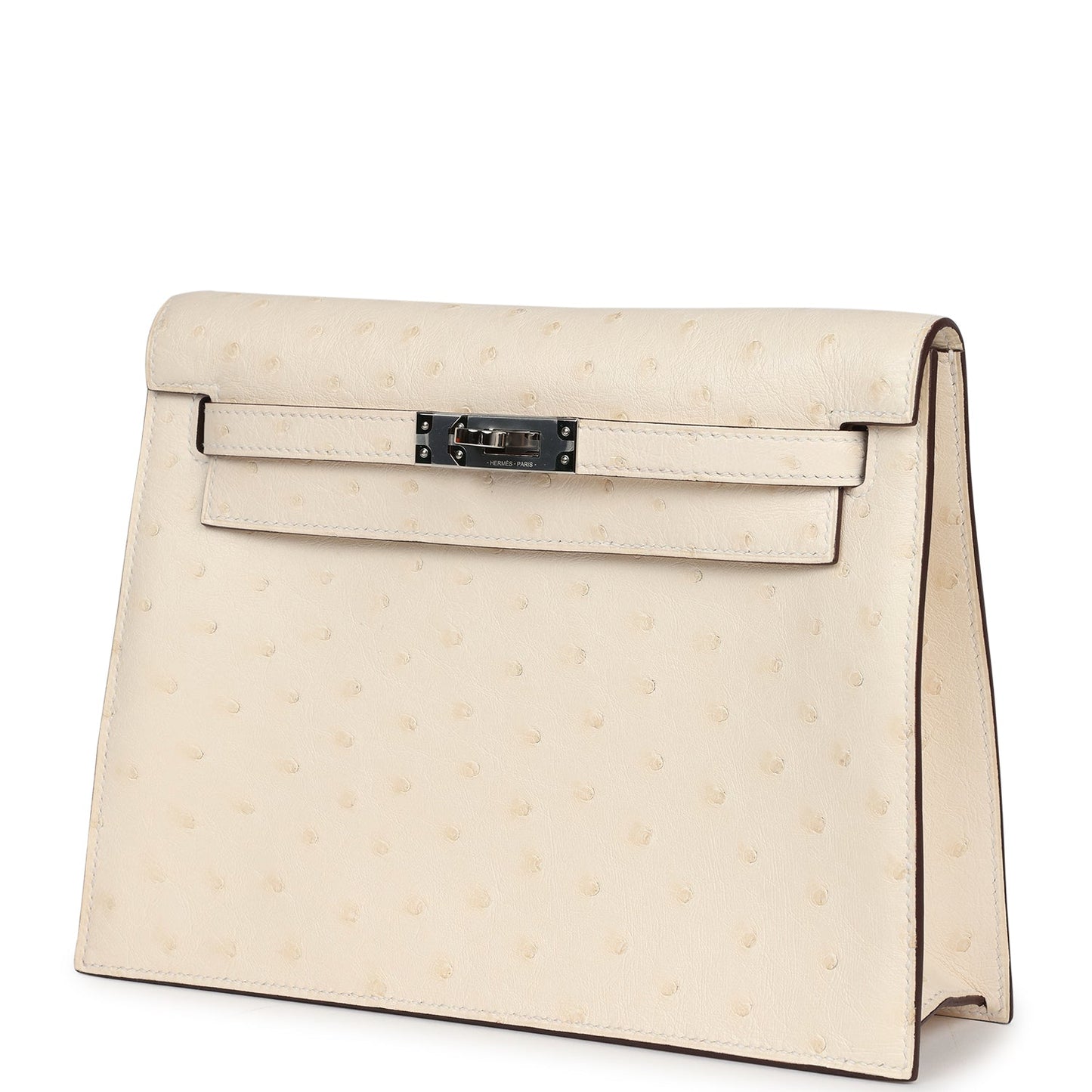 Hermes Kelly Danse Nata Ostrich Palladium Hardware