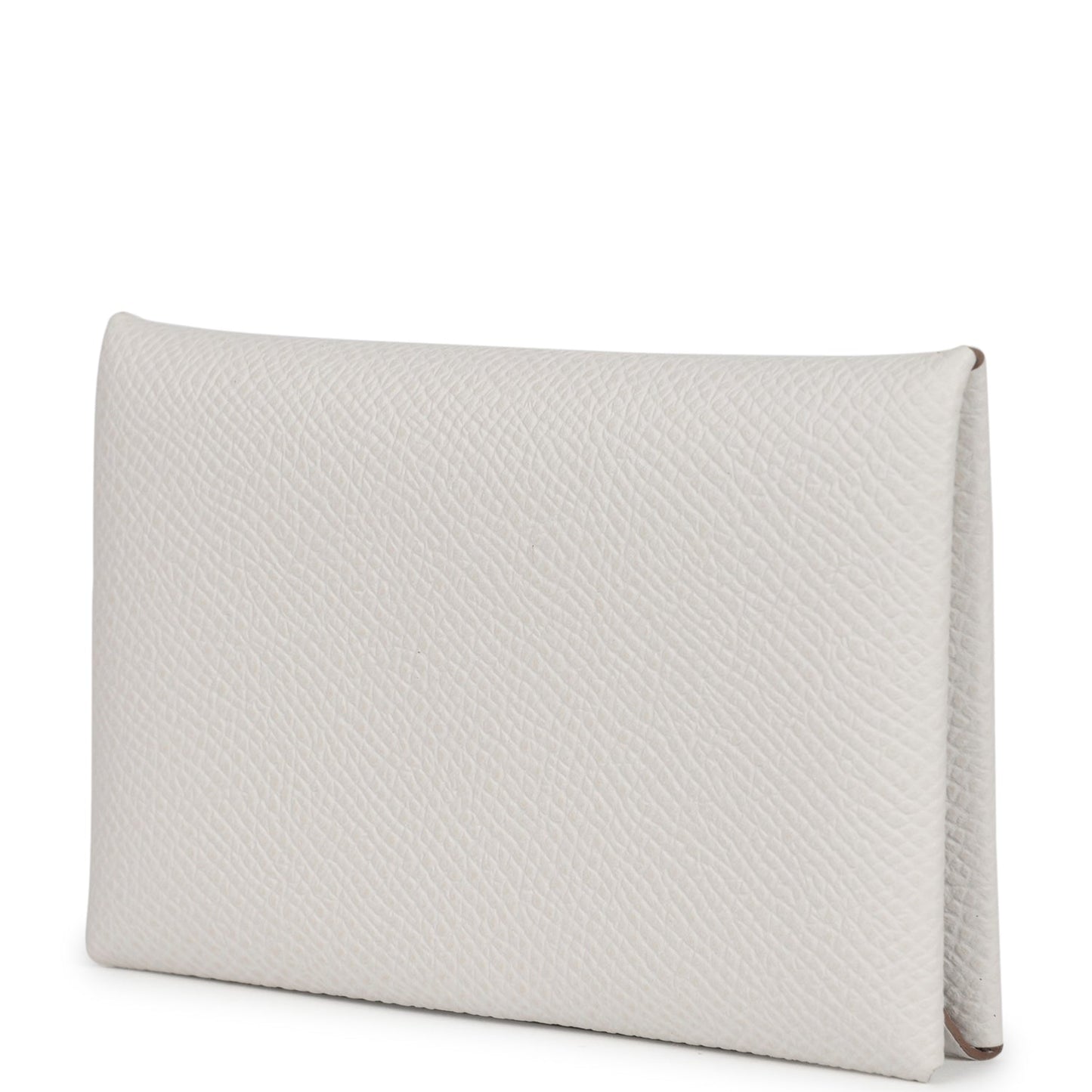 Hermes Calvi Card Holder Gris Perle Epsom Palladium Hardware