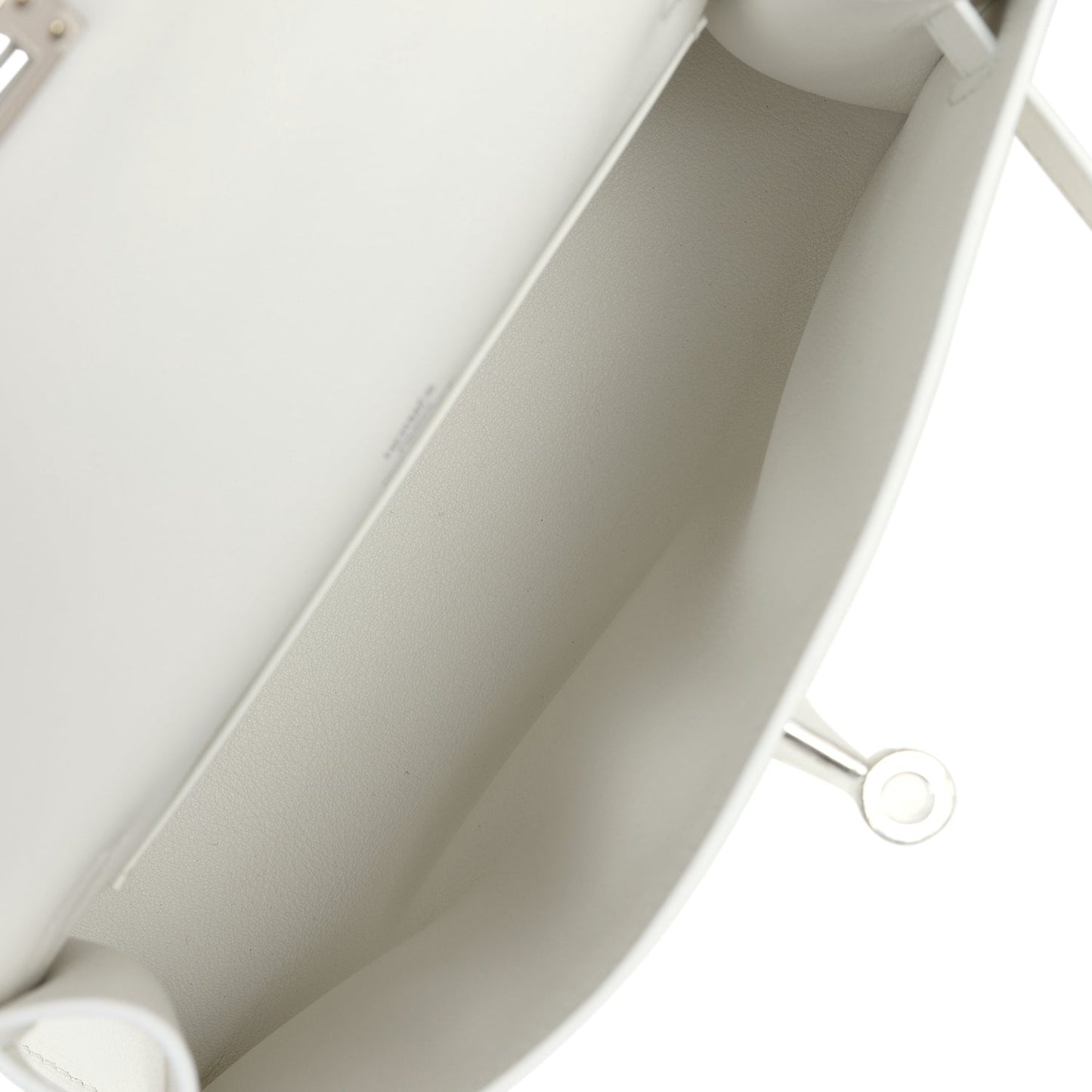 Hermes Kelly Pochette White Swift Palladium Hardware - Bob Flawless Skincare 