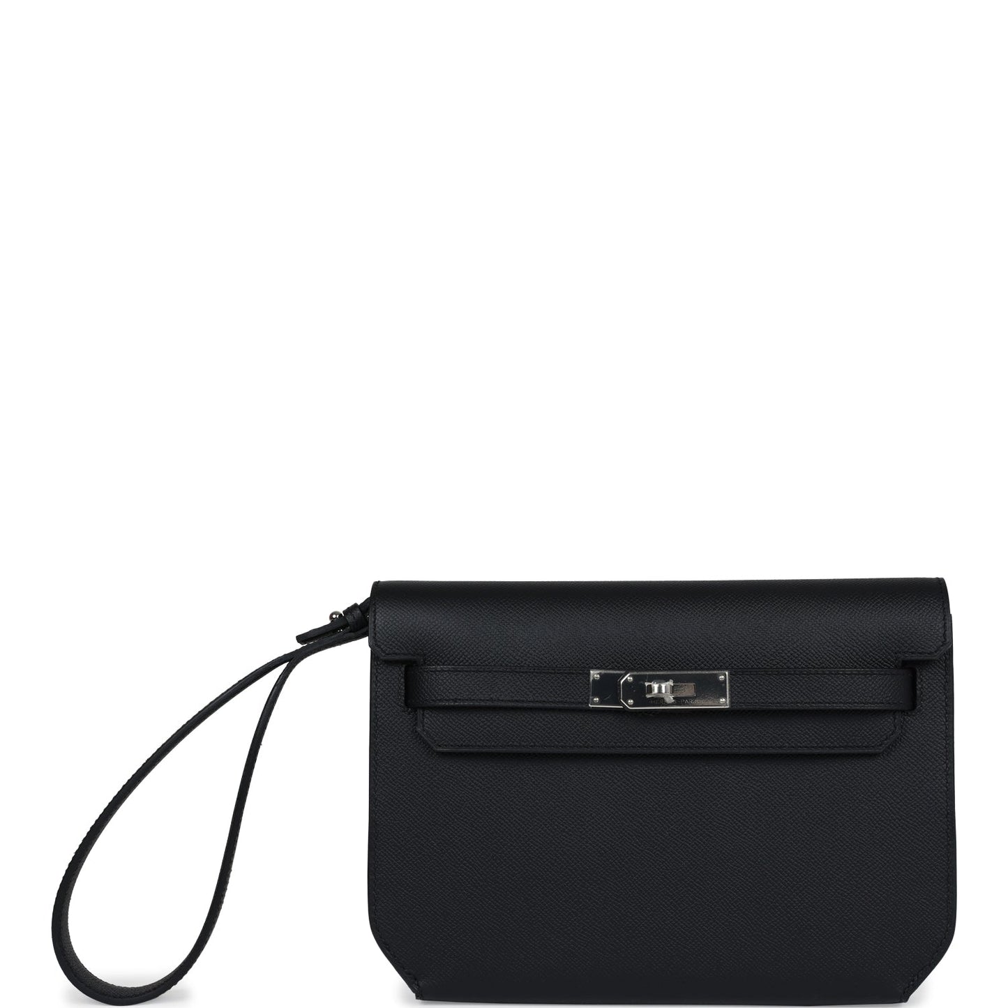 Hermes Kelly Depeches 25 Black Epsom Palladium Hardware - Bob Flawless Skincare 