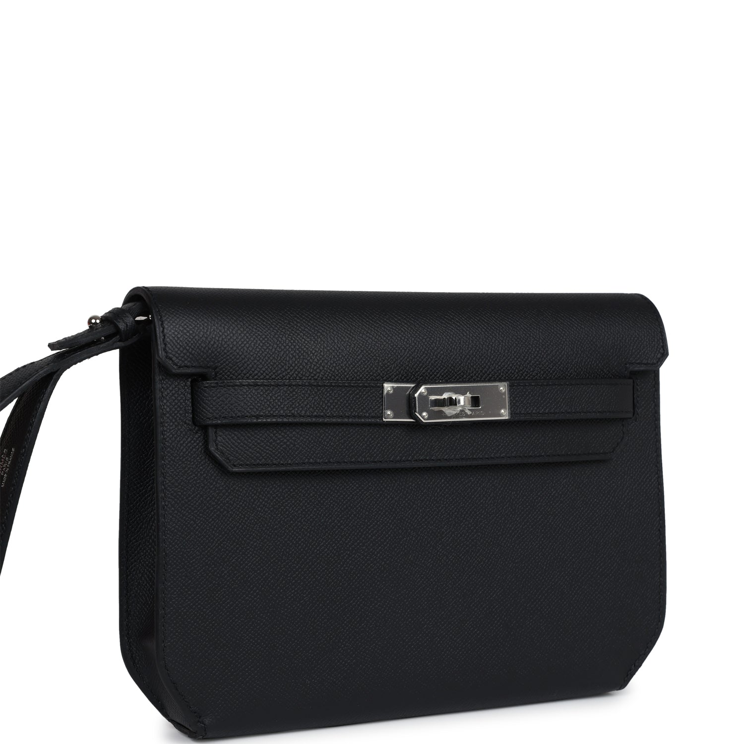 Hermes Kelly Depeches 25 Black Epsom Palladium Hardware - Bob Flawless Skincare 