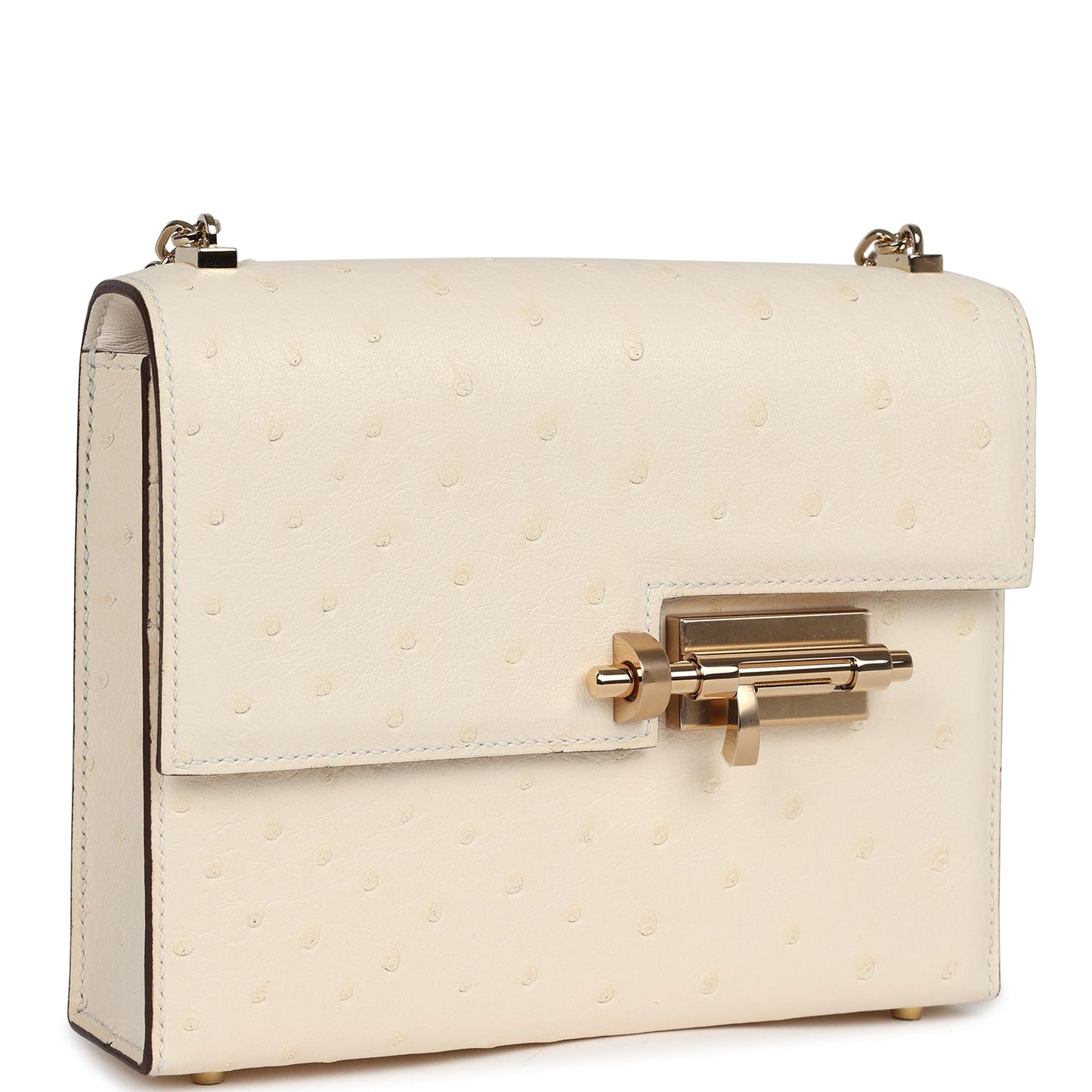 Hermes Mini Verrou Chaine Bag Nata Ostrich Permabrass Hardware - Bob Flawless Skincare 