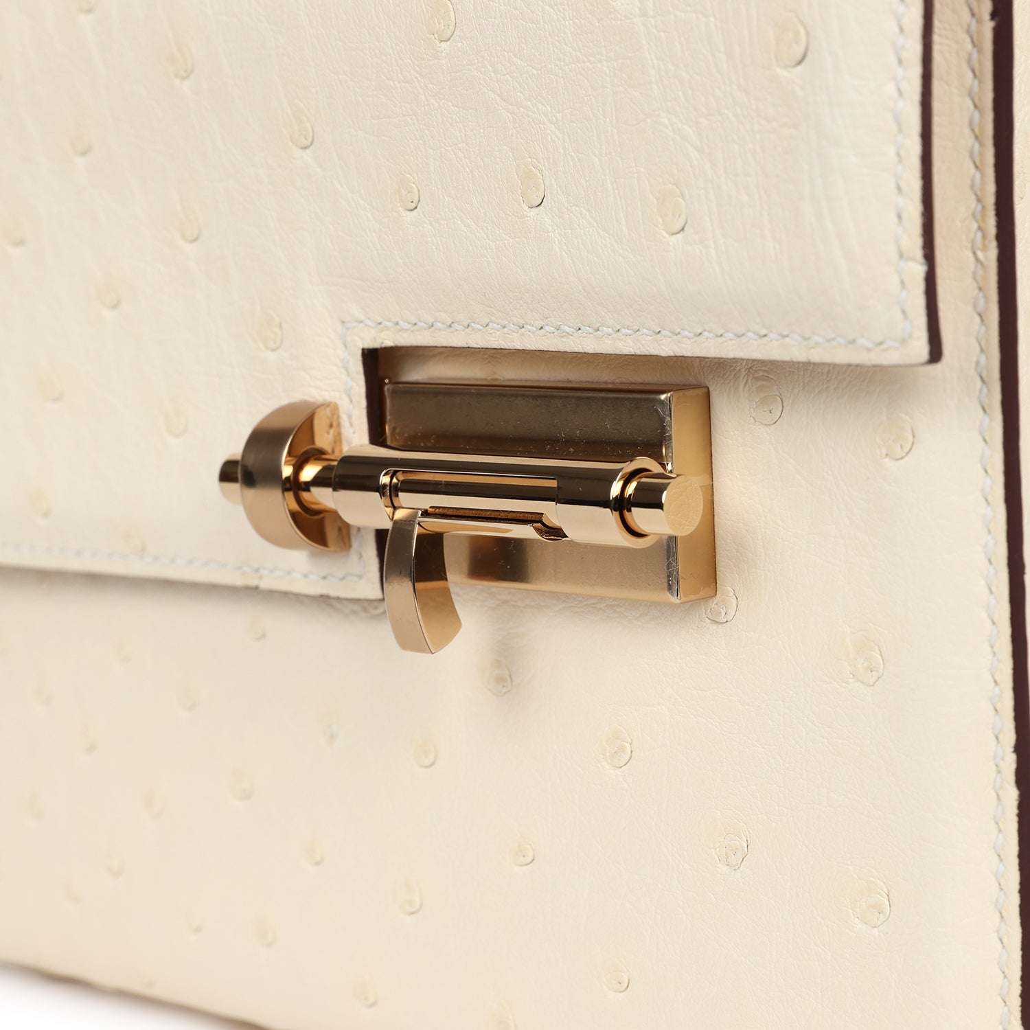 Hermes Mini Verrou Chaine Bag Nata Ostrich Permabrass Hardware - Bob Flawless Skincare 