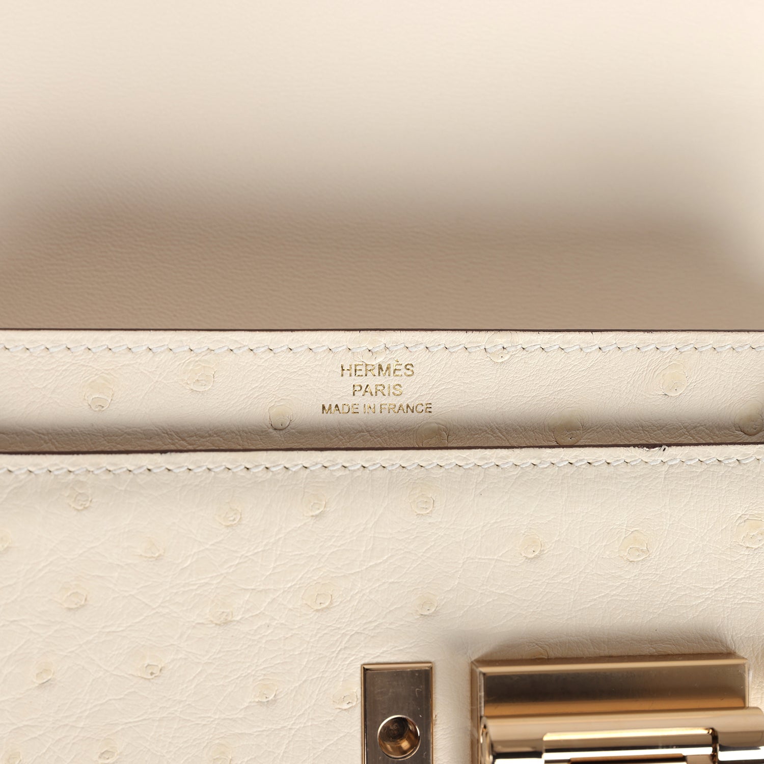 Hermes Mini Verrou Chaine Bag Nata Ostrich Permabrass Hardware - Bob Flawless Skincare 